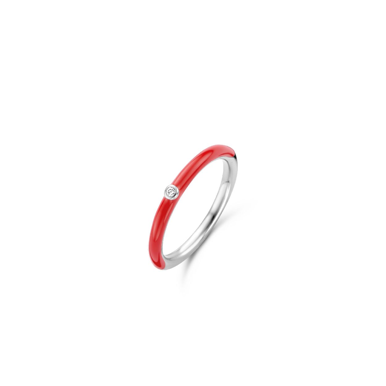 Dit is een Ring van het merk TI SENTO Milano. Dit sieraad heeft de volgende kleur: Koraal rood