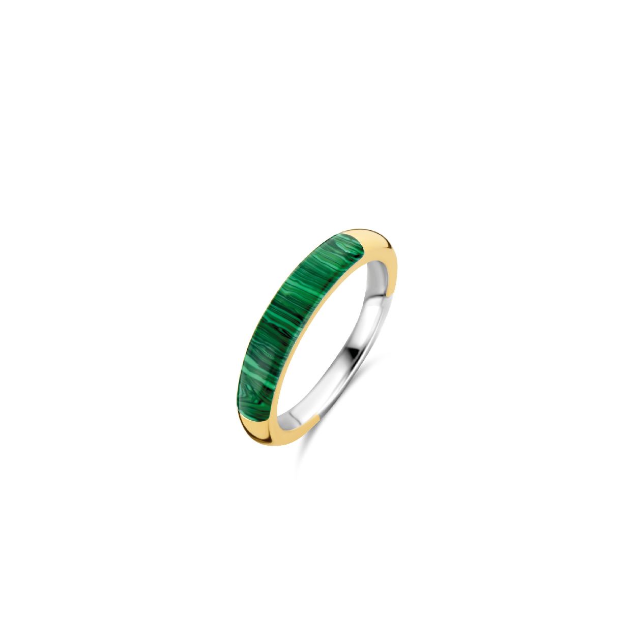 Dit is een Ring van het merk TI SENTO Milano. Dit sieraad heeft de volgende kleur: Malachiet