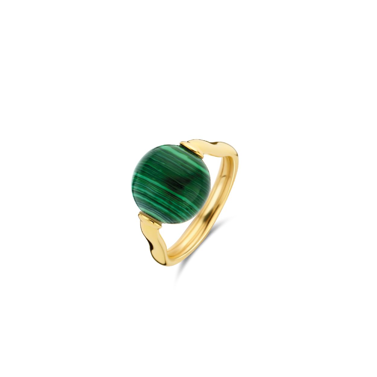 Dit is een Ring van het merk TI SENTO Milano. Dit sieraad heeft de volgende kleur: Malachiet