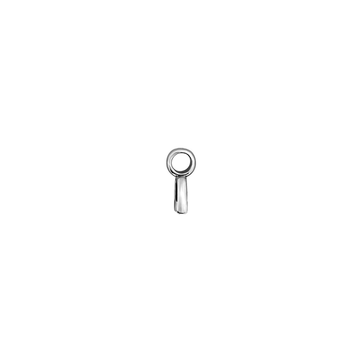 MY iMenso Creoli pair of bails  for ear-pendant for 10mm-Tonda & 11mm-Rettangolo (925/rhod-plated)