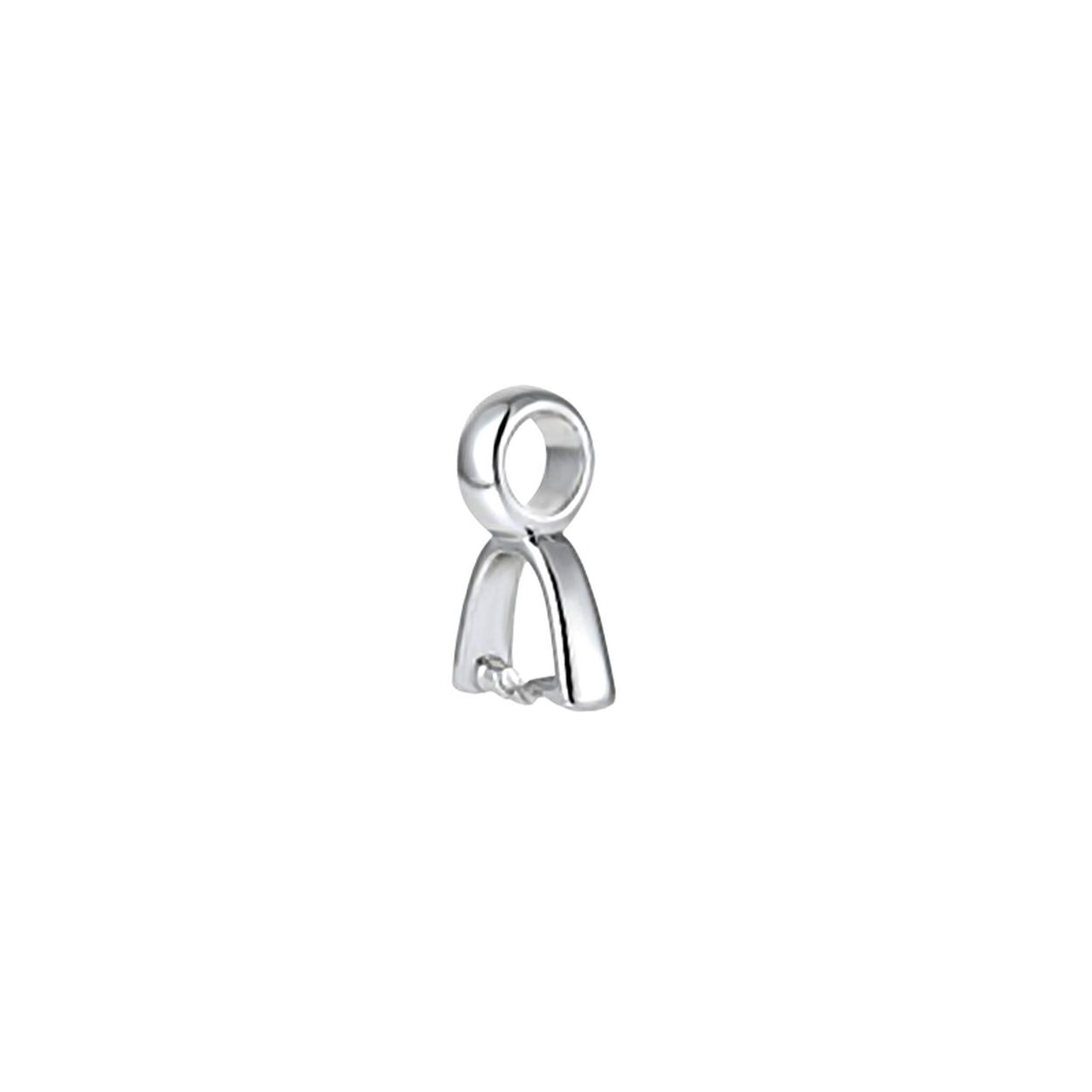 MY iMenso Creoli pair of bails  for ear-pendant for 16mm-Pera 14mm-Tonda & 16mm-Rettangolo (925/rhod-plated)