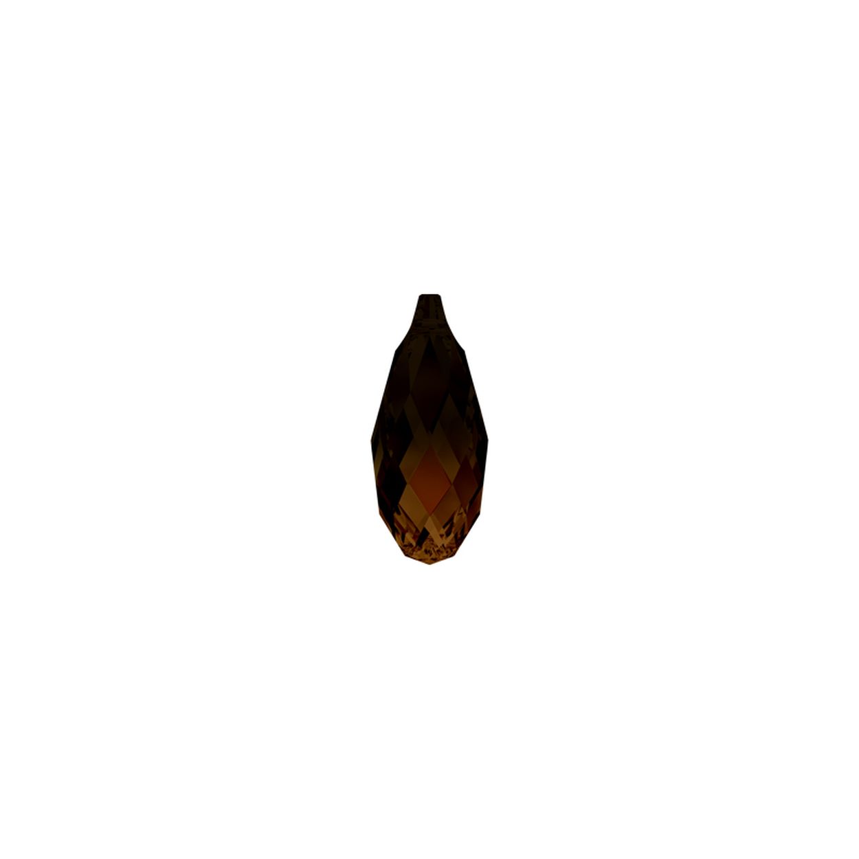 De Briolette Topaz Blend steen is een aparte steen door zijn slijpvorm. Deze steen is geschikt om toe te voegen aan één van de Carezza hangers. Deze steen is gemaakt van "Oostenrijks synthetisch kristal" hetgeen garant staat voor een mooi schittering en kwaliteit. Door het eenvoudige wisselen is het leuk om meerdere stenen te hebben en zo dagelijks uw hanger of oorhangers te veranderen.