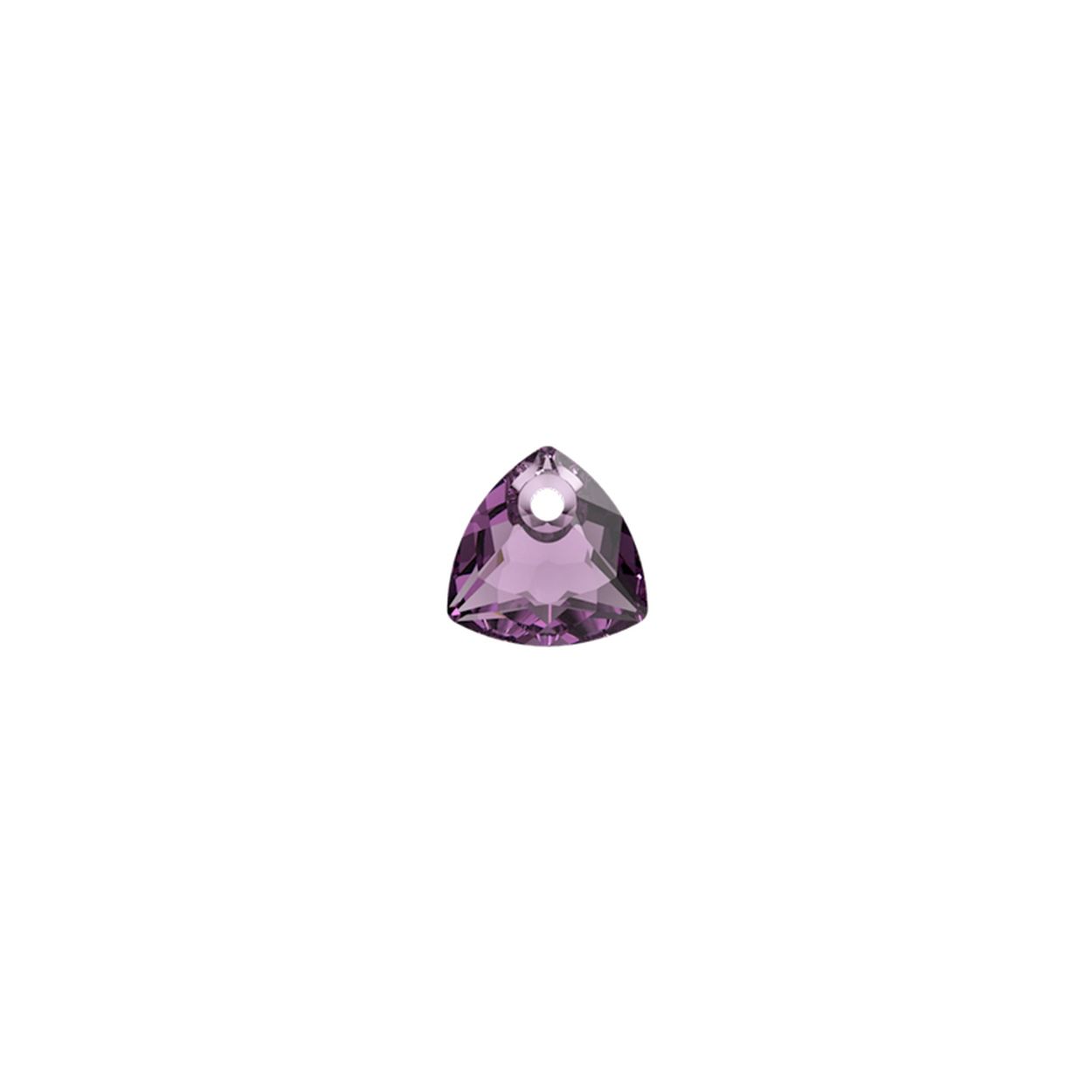 De Amethyst steen is een aparte steen door zijn slijpvorm. Deze steen is geschikt om toe te voegen aan één van de Carezza hangers. Deze steen is gemaakt van "Oostenrijks synthetisch kristal" hetgeen garant staat voor een mooi schittering en kwaliteit. Door het eenvoudige wisselen is het leuk om meerdere stenen te hebben en zo dagelijks uw hanger of oorhangers te veranderen.
