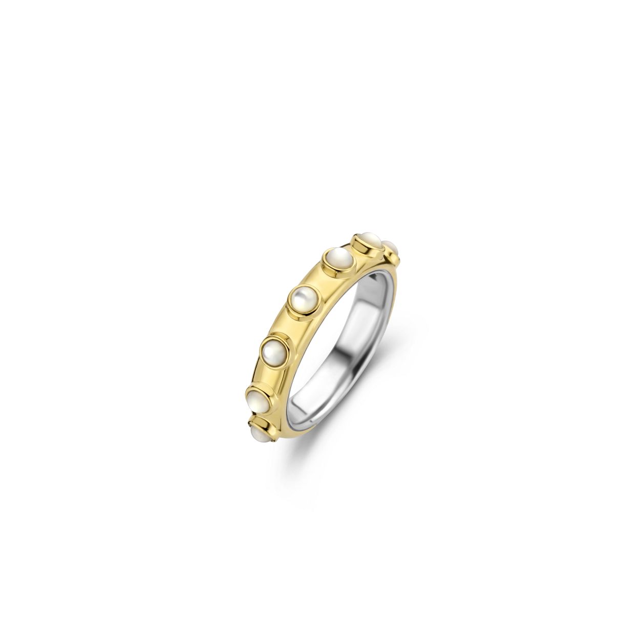 De TI SENTO - Milano Ring 12252MW is gemaakt van Zilver gold plated. De kleurstelling van deze ring is Parelmoer. Alle TI SENTO - Milano producten worden geleverd in een luxe geschenkverpakking.