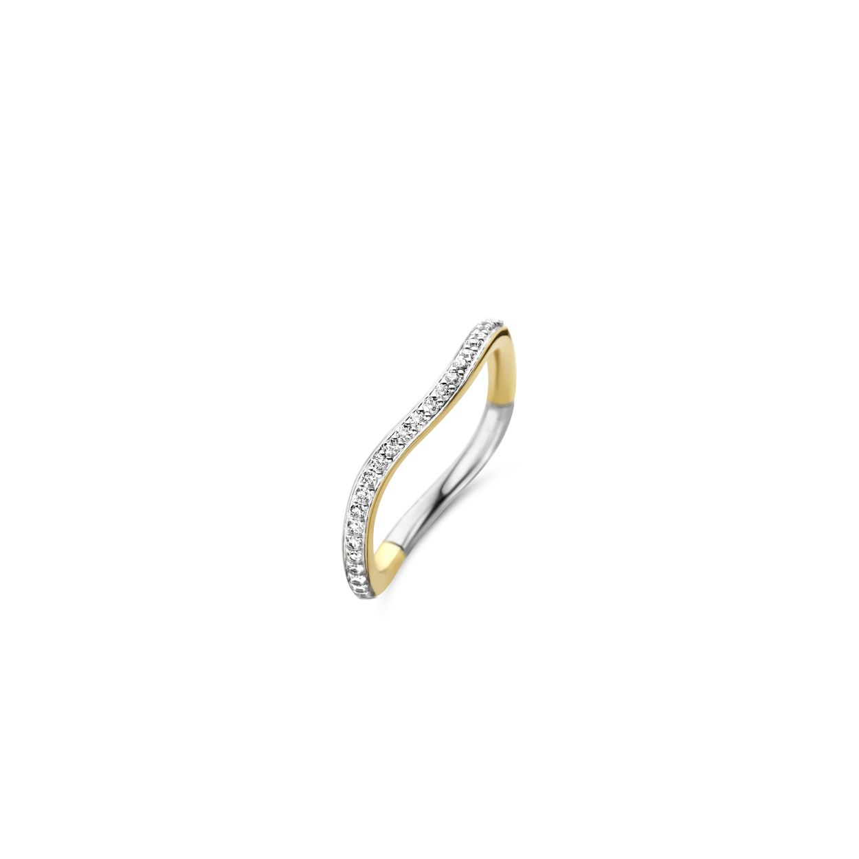 De TI SENTO - Milano Ring 12260ZY is gemaakt van Zilver gold plated. De kleurstelling van deze ring is Wit met geel verguld. Alle TI SENTO - Milano producten worden geleverd in een luxe geschenkverpakking.