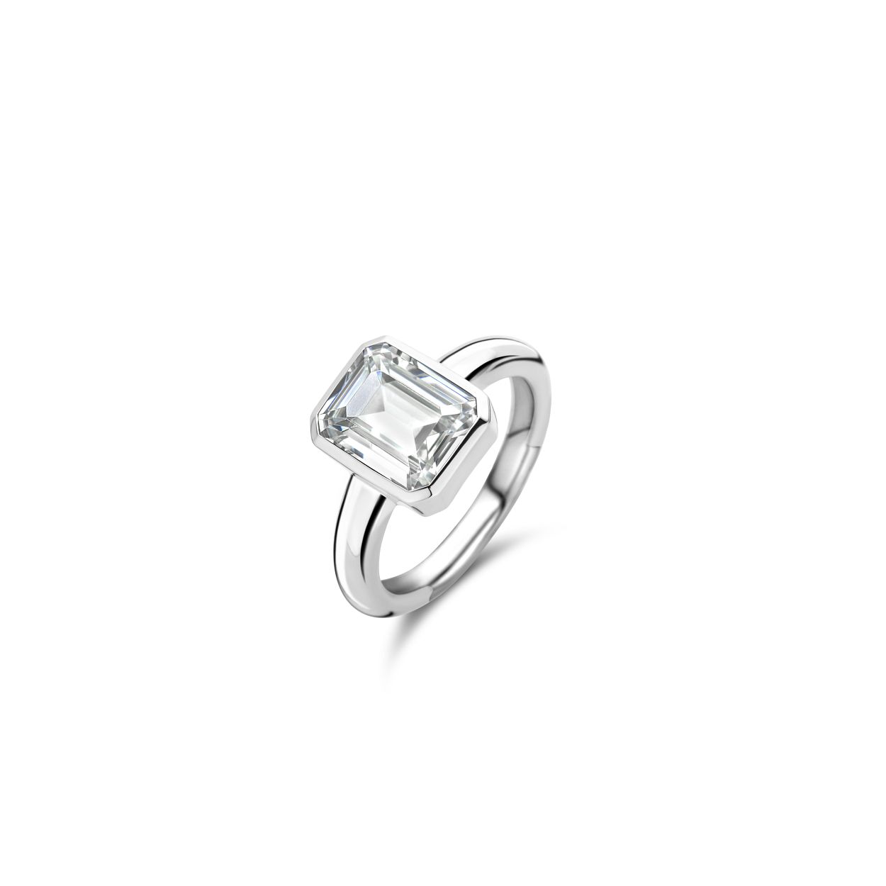 De TI SENTO - Milano ti-sento-milano-ring-12272zi 12272ZI is gemaakt van Zilver platina verguld. De kleurstelling van deze ring is Wit. Alle TI SENTO - Milano producten worden geleverd in een luxe geschenkverpakking.