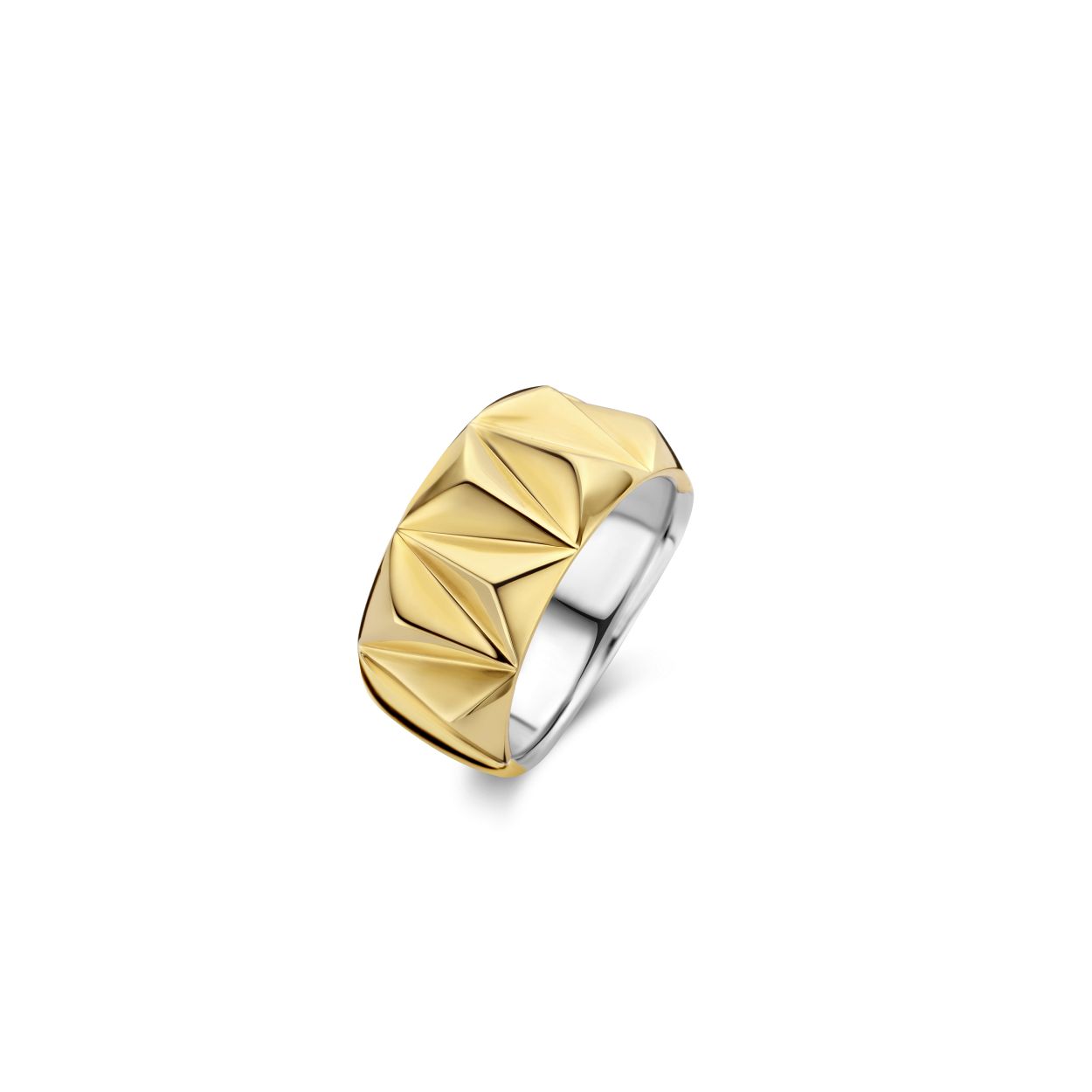De TI SENTO - Milano ti-sento-milano-ring-12279sy 12279SY is gemaakt van Zilver gold plated. De kleurstelling van deze ring is Zilver geel verguld. Alle TI SENTO - Milano producten worden geleverd in een luxe geschenkverpakking.