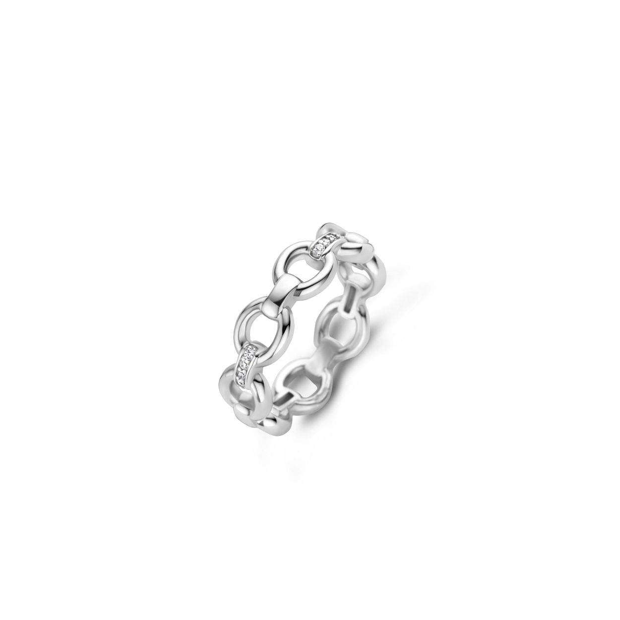 De TI SENTO - Milano Ring 12292ZI is gemaakt van Zilver platina verguld. De kleurstelling van deze ring is Wit. Alle TI SENTO - Milano producten worden geleverd in een luxe geschenkverpakking.