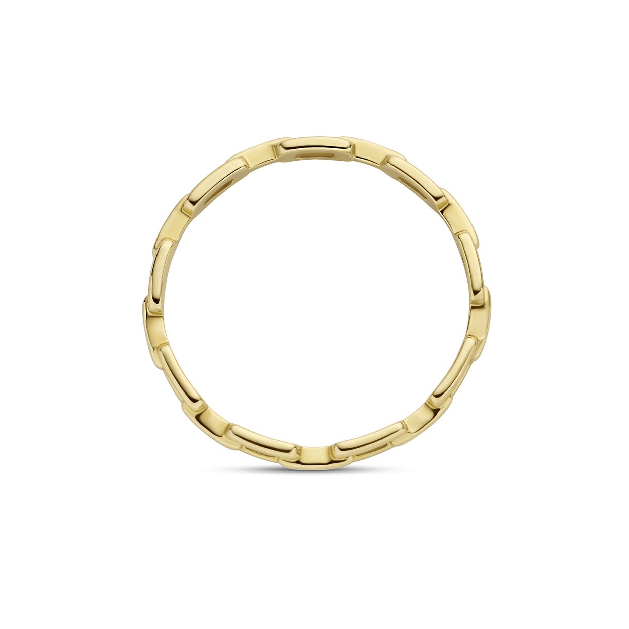 Blush Jewels worden met zorg, liefde en oog voor detail gemaakt van 14 karaat geelgoud. 
Het verfijnde design van deze opengewerkte ring van deze Blush 1230YGO met closed forever schakels geeft deze smalle gouden ring iets extra�s. Deze geschakelde Blush ring is als subtiel statement op zichzelf te dragen, maar laat zich als aanschuifring ook prachtig combineren met meerdere Blush ringen. Een goed gekozen Blush juweel zorgt altijd voor een glimlach en het heerlijke gevoel geliefd te zijn. From the heart and made to last, het perfecte cadeau.
Blush Jewels worden geleverd in een Blush cadeauverpakking.
Let your heart glow - Wear your Blush
