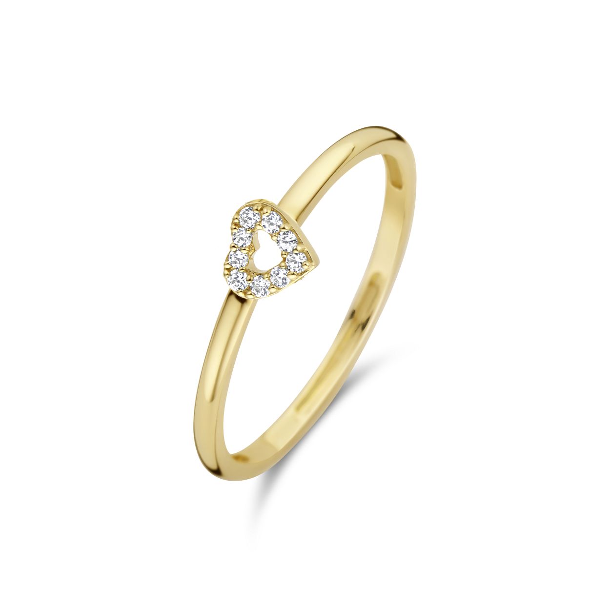 Blush Ring 1231YZI - Geel Goud met Zirkonia (14Krt.)