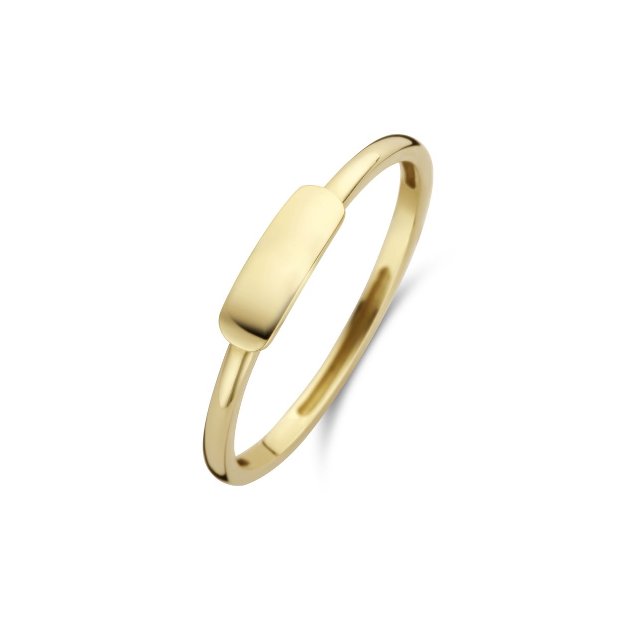 Blush minimalistische ring 14k Geelgoud