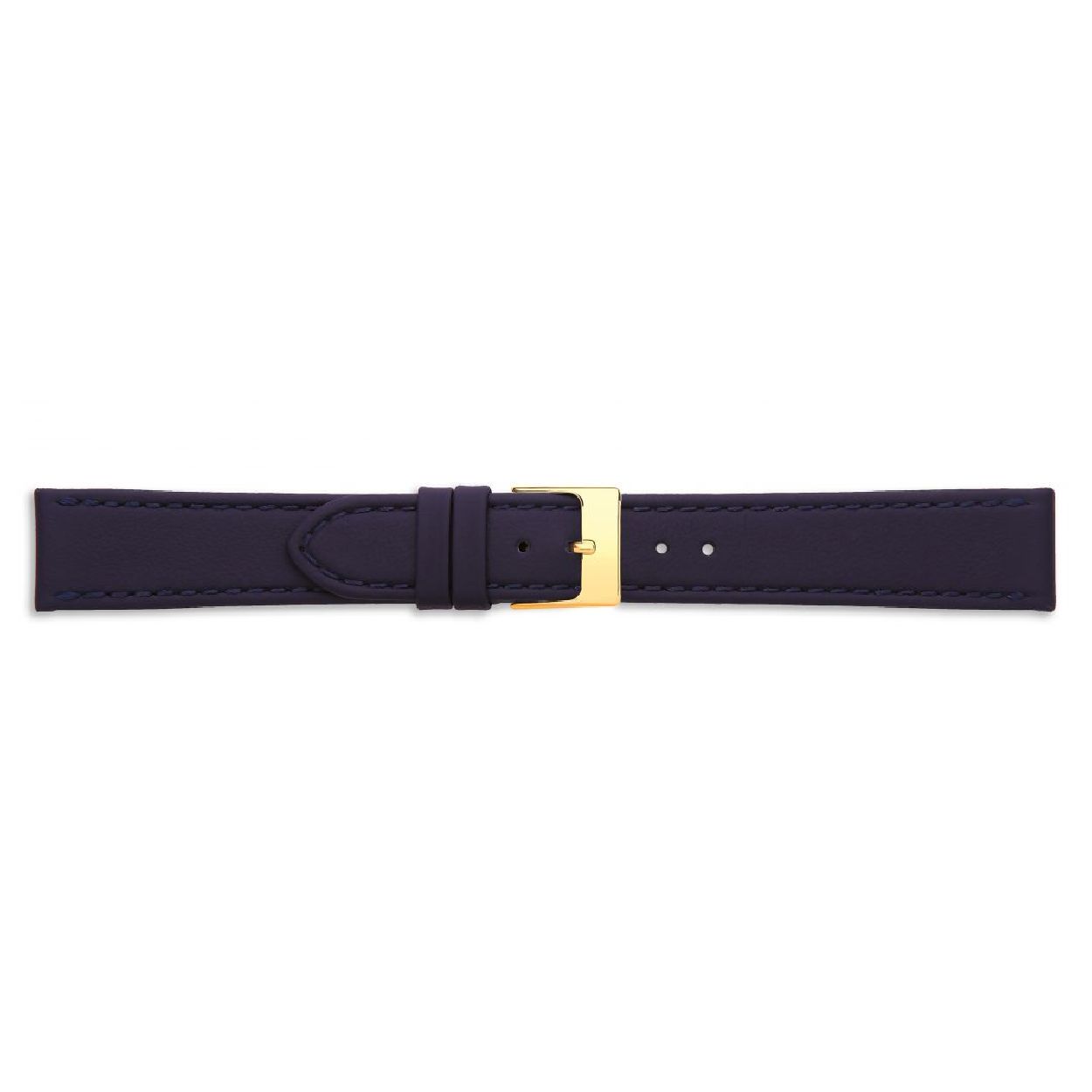 Een mooie horlogeband van het merk Condor gemaakt van leer. De kleur van deze horlogeband is blauw. De breedte is 18mm.