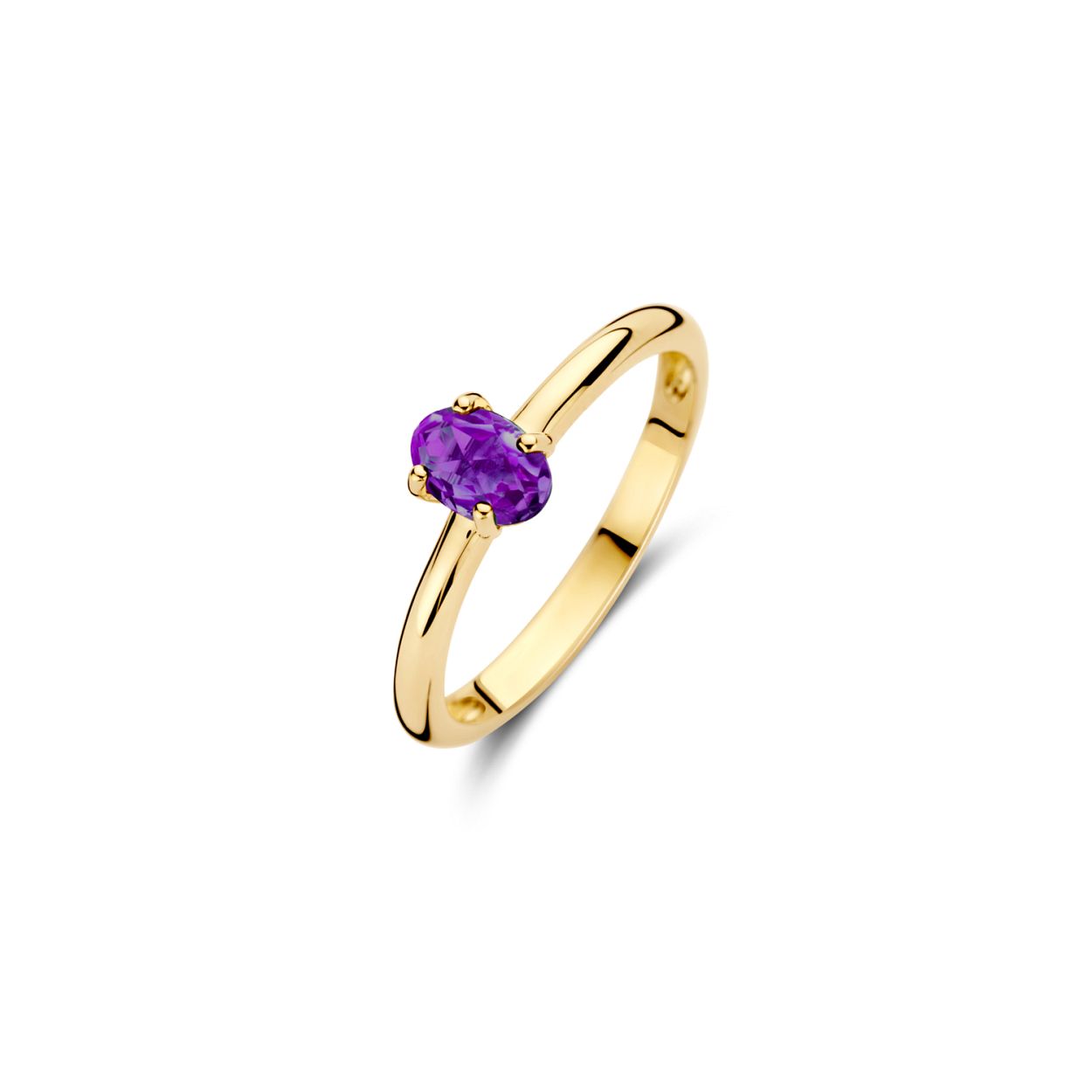 Dit is een  goudkleurige ring van het merk Blush voor dames