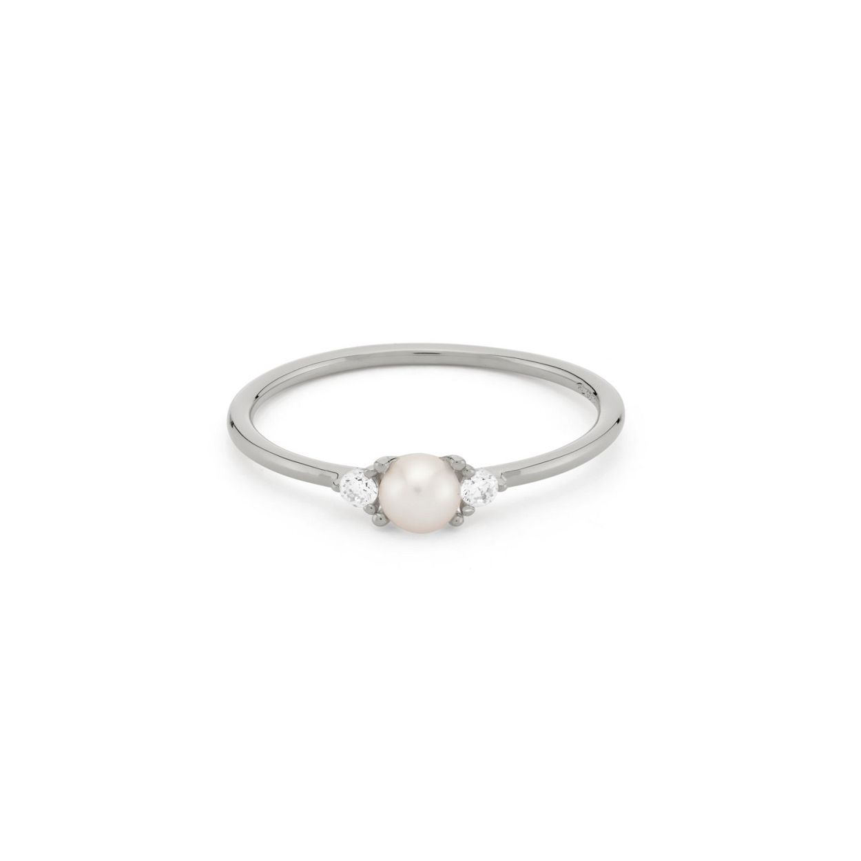 Ring met stenen en parel - 12461S