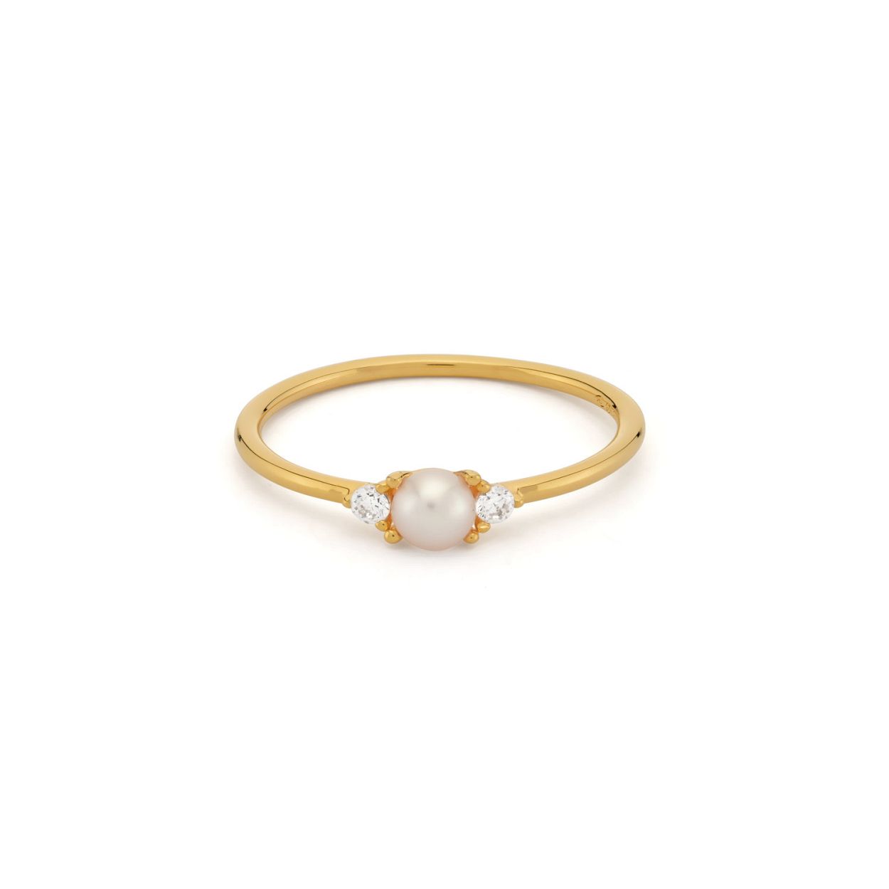 Ring met stenen en parel - 12461Y