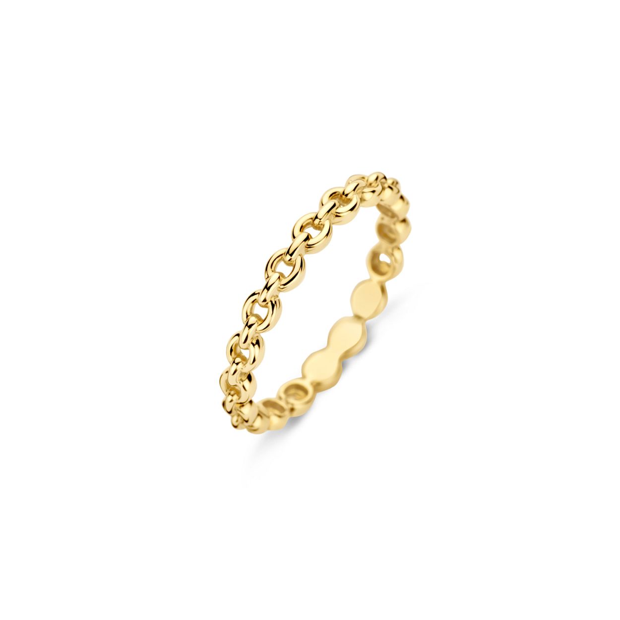 Dit is een  goudkleurige ring van het merk Blush voor dames