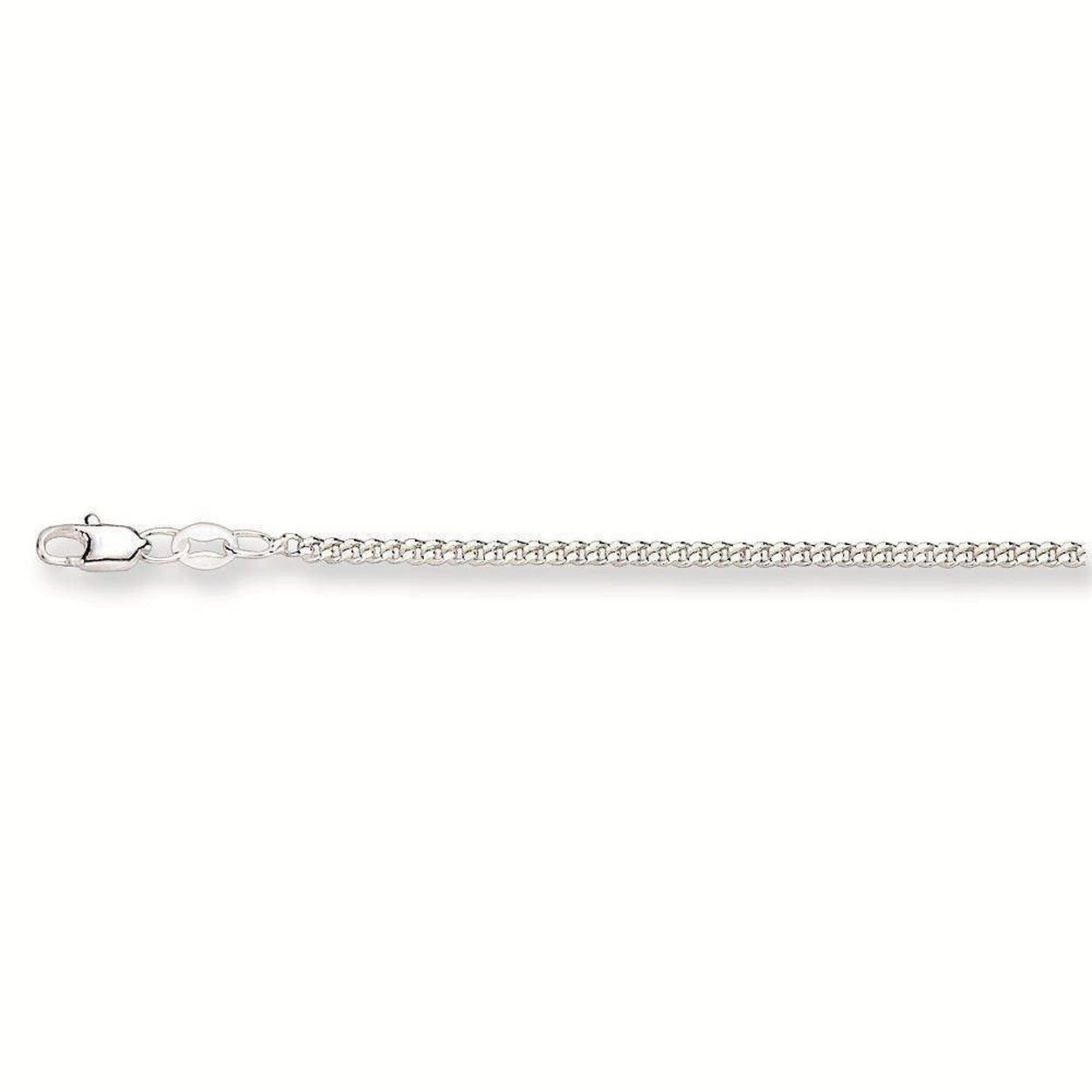 Zilver gourmet collier 2.1 925 50cm