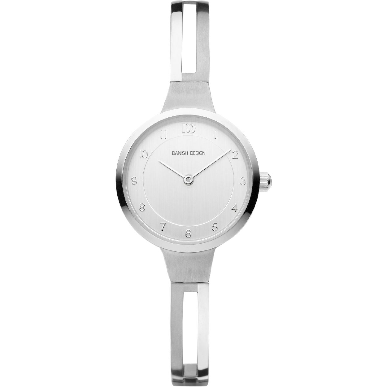 Dit dameshorloge is van het merk Danish Design. Het is een analoog horloge met een band gemaakt van titanium.De diameter van de kast is26 mm.
De verdere specificaties van het horloge zijn als volgt:
Glassoort: mineraal
Kastmateriaal: titanium
Waterdichtheid: 3 ATM
Techniek: quartz
Kastkleur: zilver
Kastvorm: rond
Wijzerplaatkleur: zilver
Index: cijfers
Bandkleur: zilver

