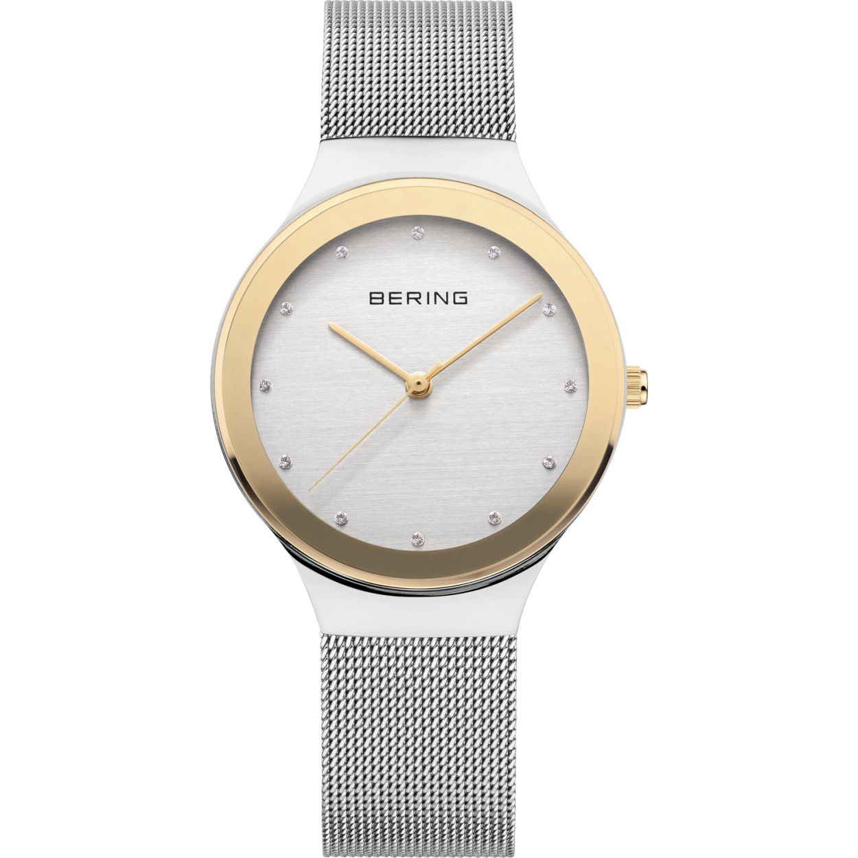 Dit Bering horloge heeft een prachtige klassieke uitstraling. Het horloge is gemaakt van edelstaal en wordt gedragen door dames.