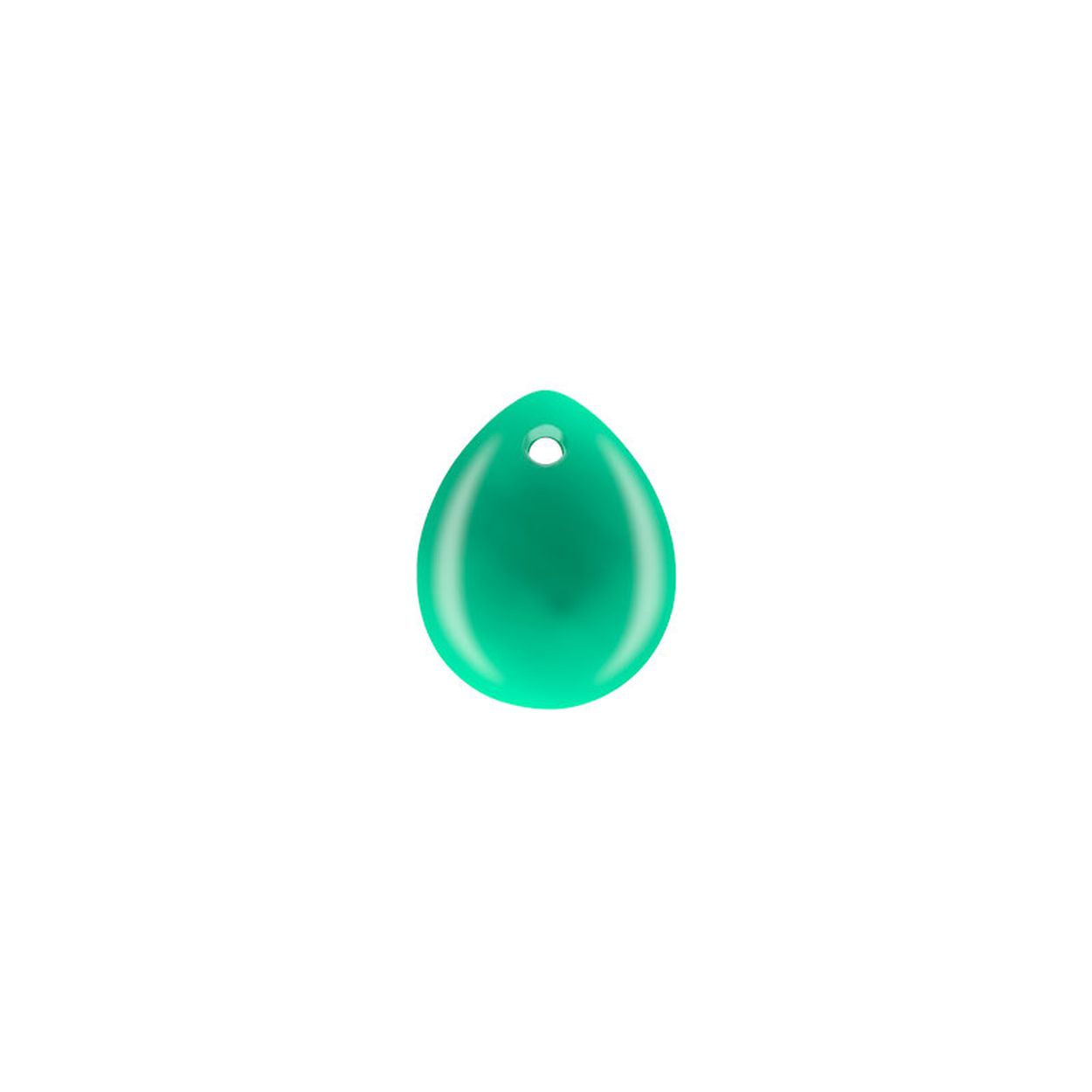Deze moderne versie van het medaillon heeft in deze pear-shape vorm een haast koninklijke uitstraling. Het MY iMenso medaillon (hanger) kan je eenvoudig openen om zo de insignia te wisselen. De Goccia medaillon is mooi combineerbaar met de Creoli oorbellen. Alle MY iMenso sieraden zijn voorzien van een goud plating en zijn al dan niet bezet met zirkonen. Je kan je medaillon op elk gewenst moment aanpassen aan je kleding of de stijl die je wilt uitstralen. 

MY iMenso Carezza Goccy single stone "GreenAventurine" 15mm 12G00861S