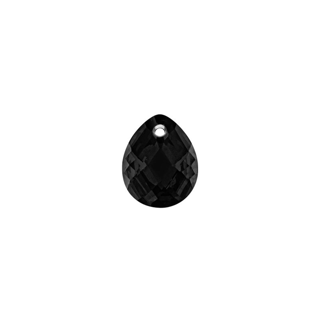 Deze moderne versie van het medaillon heeft in deze pear-shape vorm een haast koninklijke uitstraling. Het MY iMenso medaillon (hanger) kan je eenvoudig openen om zo de insignia te wisselen. De Goccia medaillon is mooi combineerbaar met de Creoli oorbellen. Alle MY iMenso sieraden zijn voorzien van een goud plating en zijn al dan niet bezet met zirkonen. Je kan je medaillon op elk gewenst moment aanpassen aan je kleding of de stijl die je wilt uitstralen. 

MY iMenso Carezza Goccy single stone "Black Glass"faceted 15mm