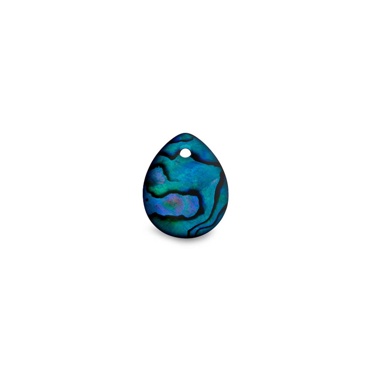 Deze moderne versie van het medaillon heeft in deze pear-shape vorm een haast koninklijke uitstraling. Het MY iMenso medaillon (hanger) kan je eenvoudig openen om zo de insignia te wisselen. De Goccia medaillon is mooi combineerbaar met de Creoli oorbellen. Alle MY iMenso sieraden zijn voorzien van een goud plating en zijn al dan niet bezet met zirkonen. Je kan je medaillon op elk gewenst moment aanpassen aan je kleding of de stijl die je wilt uitstralen. 

MY iMenso Carezza Goccy single stone "abalone in blue resin" 15mm