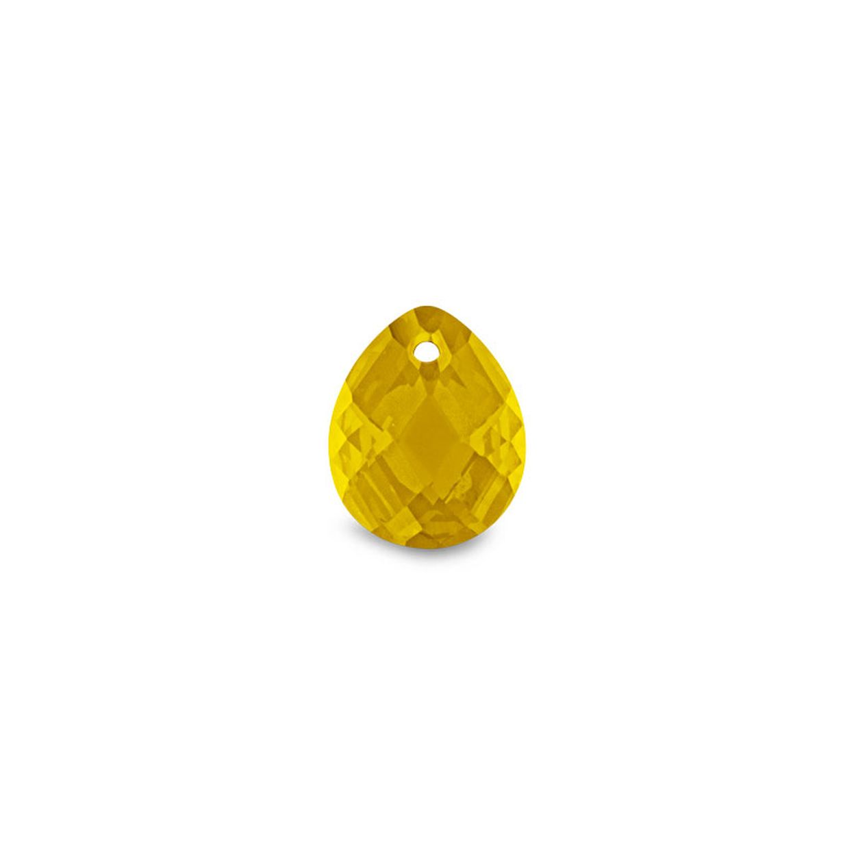 MY iMenso Carezza Goccy single stone "yellow CZ"faceted 15mm 