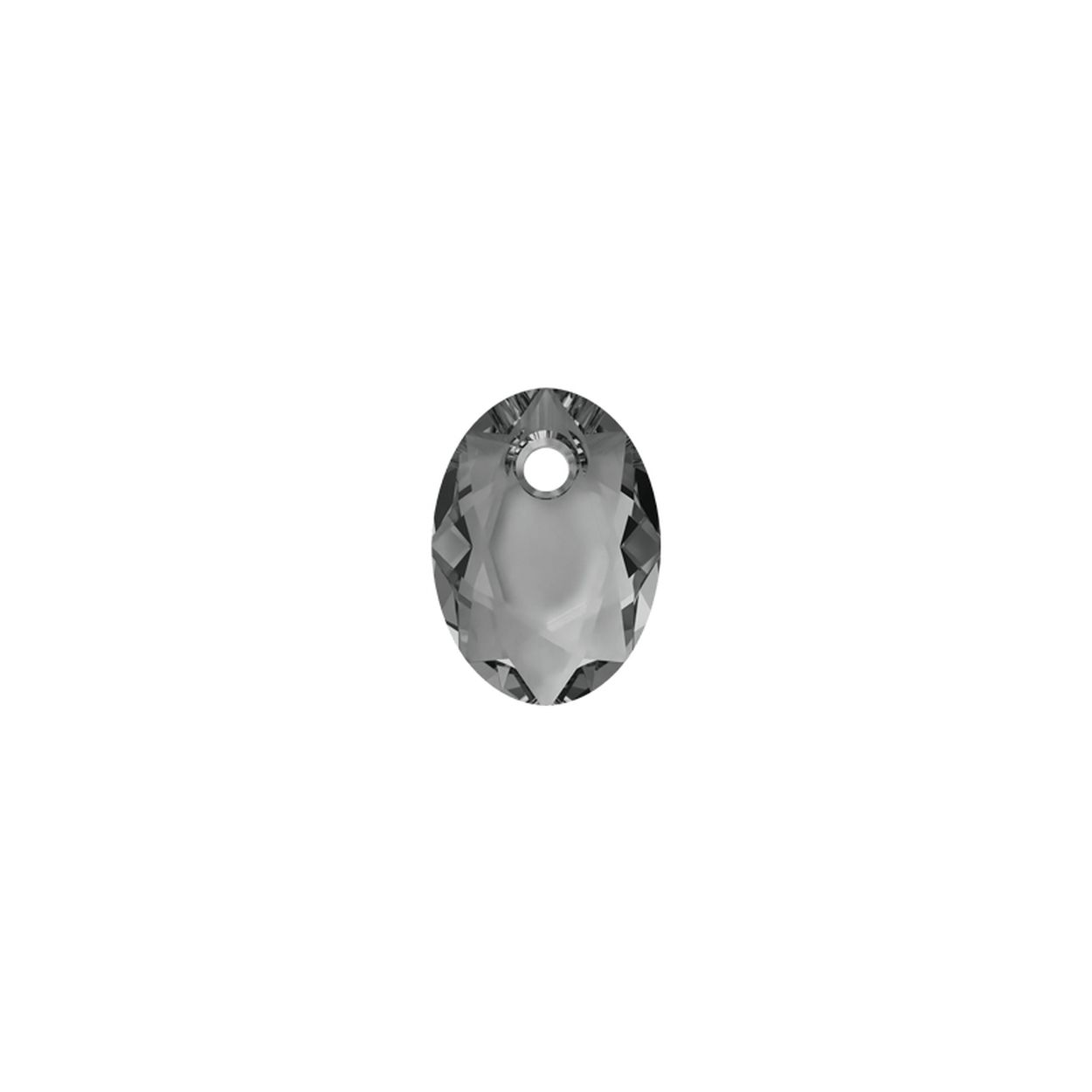 MY iMenso Carezza Ovali single stone "Brillante crystal" "Silver Night" 16mm