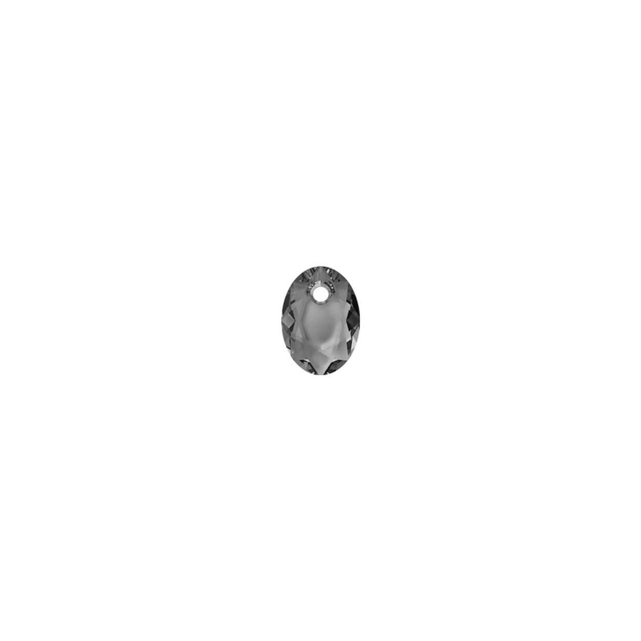 MY iMenso Carezza Ovali single stone "Brillante crystal" "Silver Night" 9mm