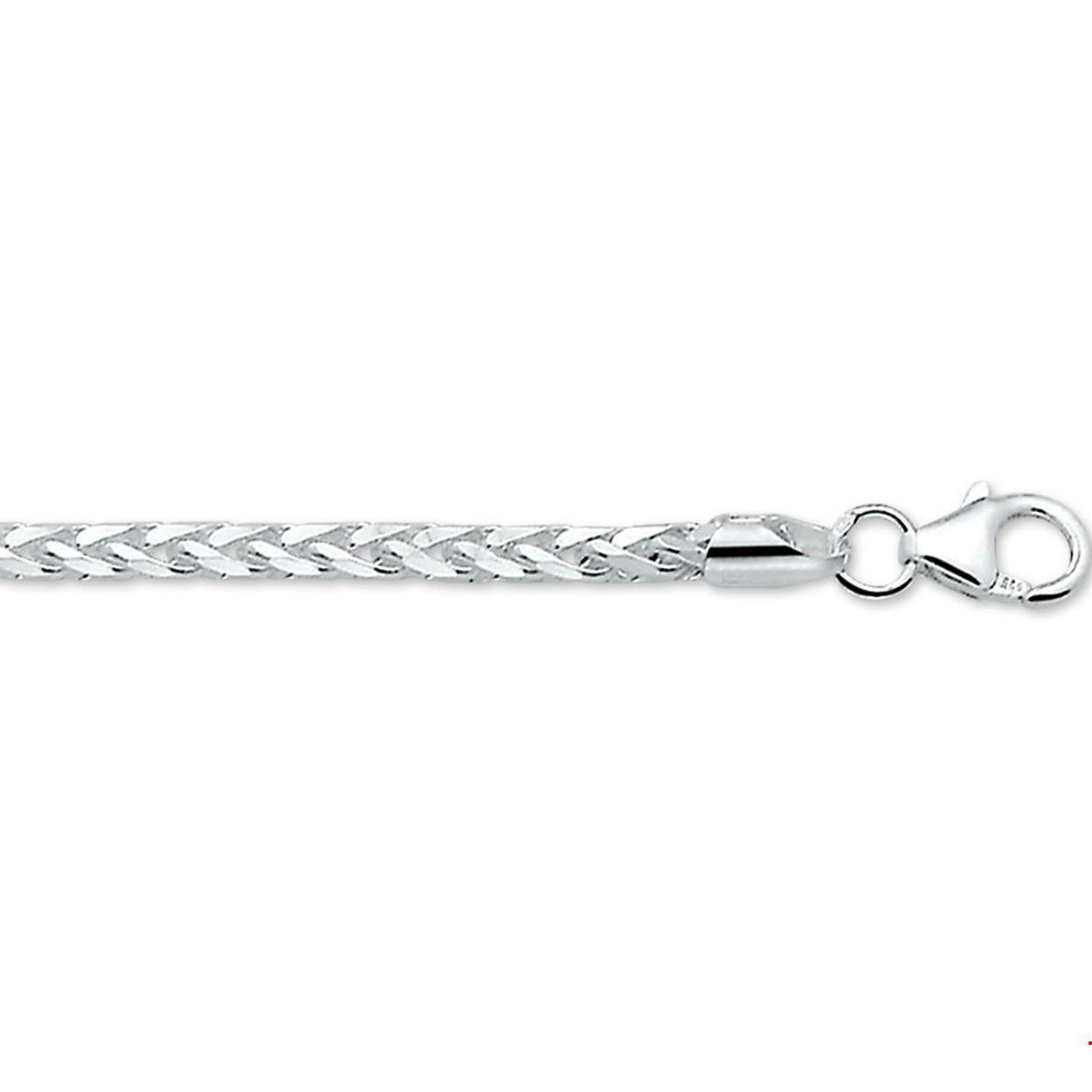Zilveren armband
Doelgroep: dames
Breedte: 3mm
Langste lengte: 19cm