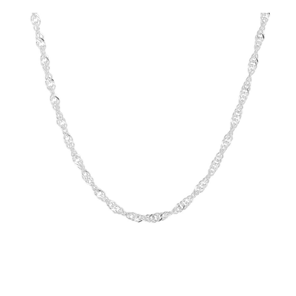 Zilver armband singapore 2,25 mm 18 cm
Doelgroep: dames
Breedte: 2.25mm
Langste lengte: 18cm