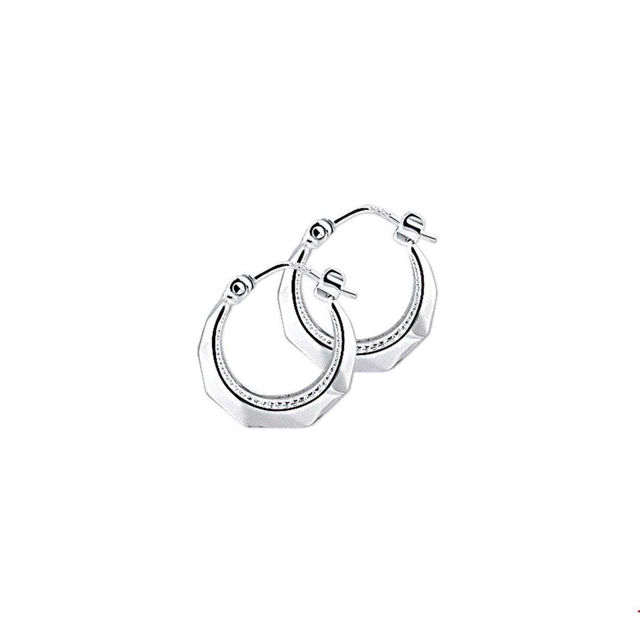 14mm Zilver oorringen lapide