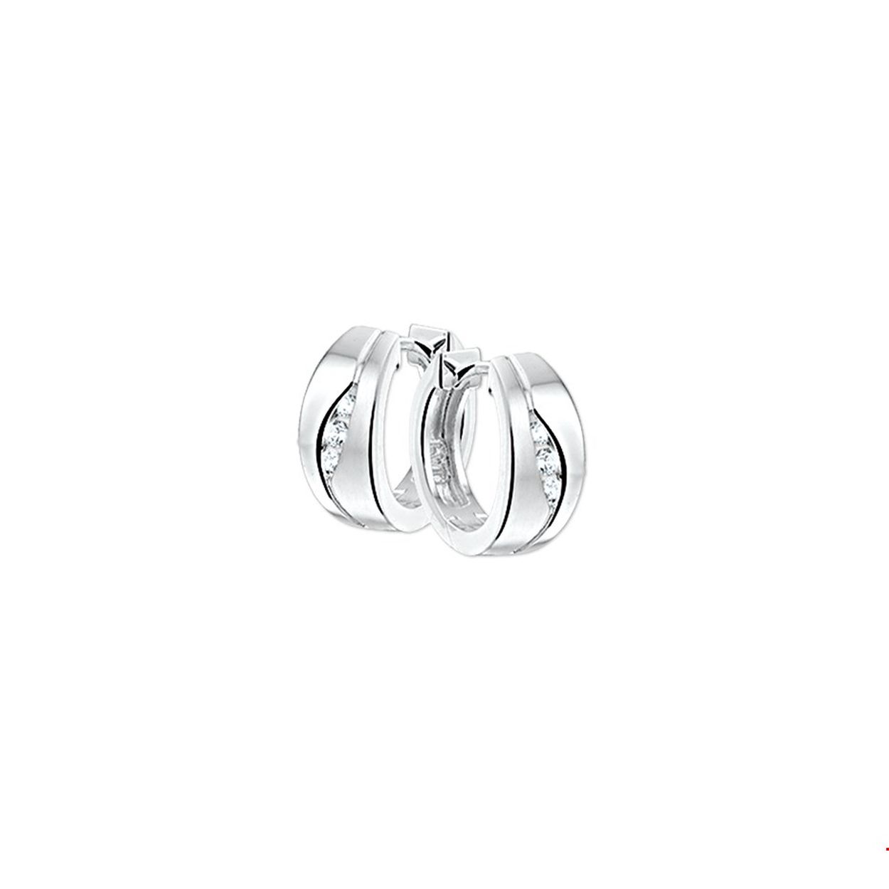 Klapcreolen zirkonia
Doelgroep: dames

Breedte: 6mm
Diameter: 14,5mm

Zetting: rijzetting