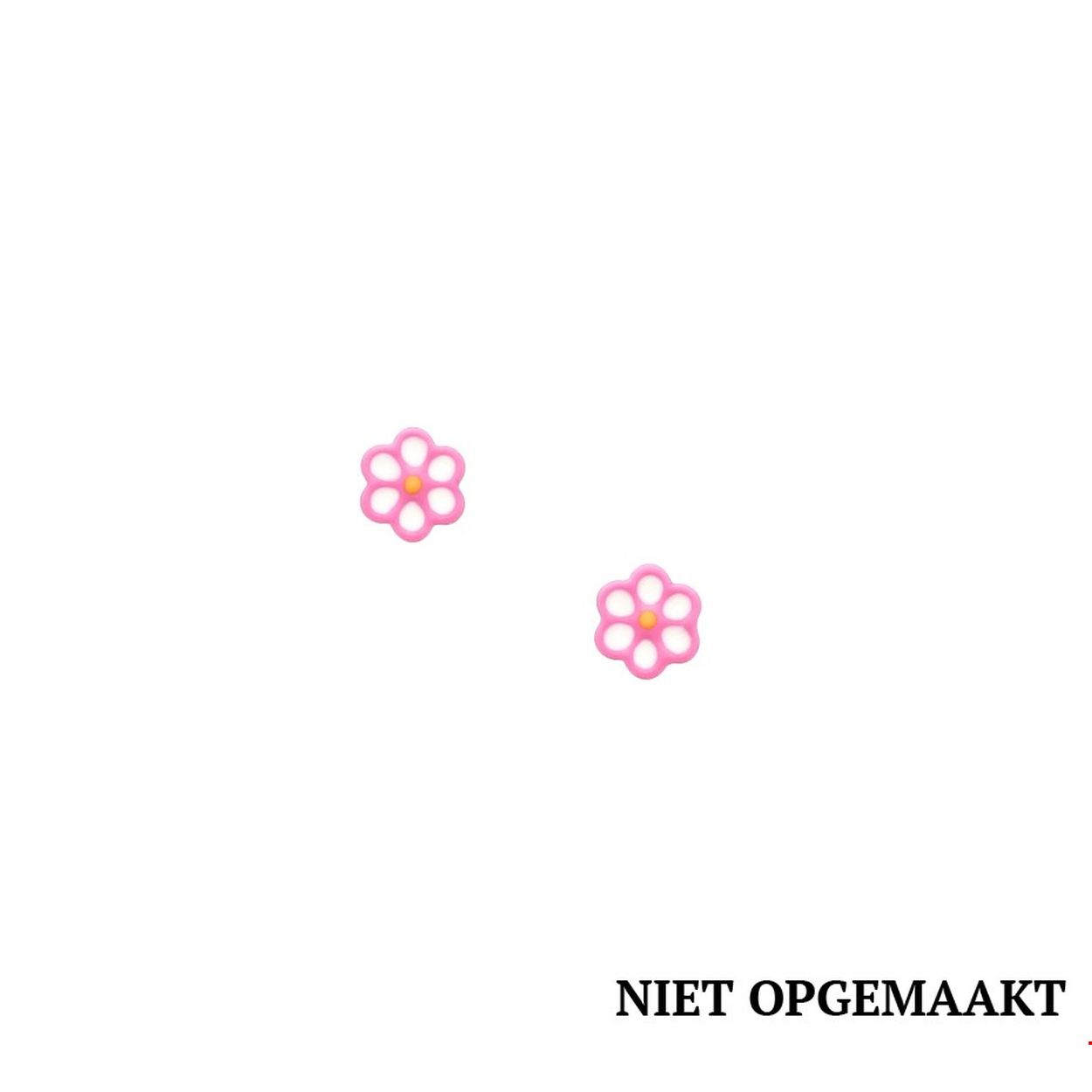 Uniekenummer serie: VR1321784
Doelgroep: kinderen
Zilveren oorknoppen bloem roze
