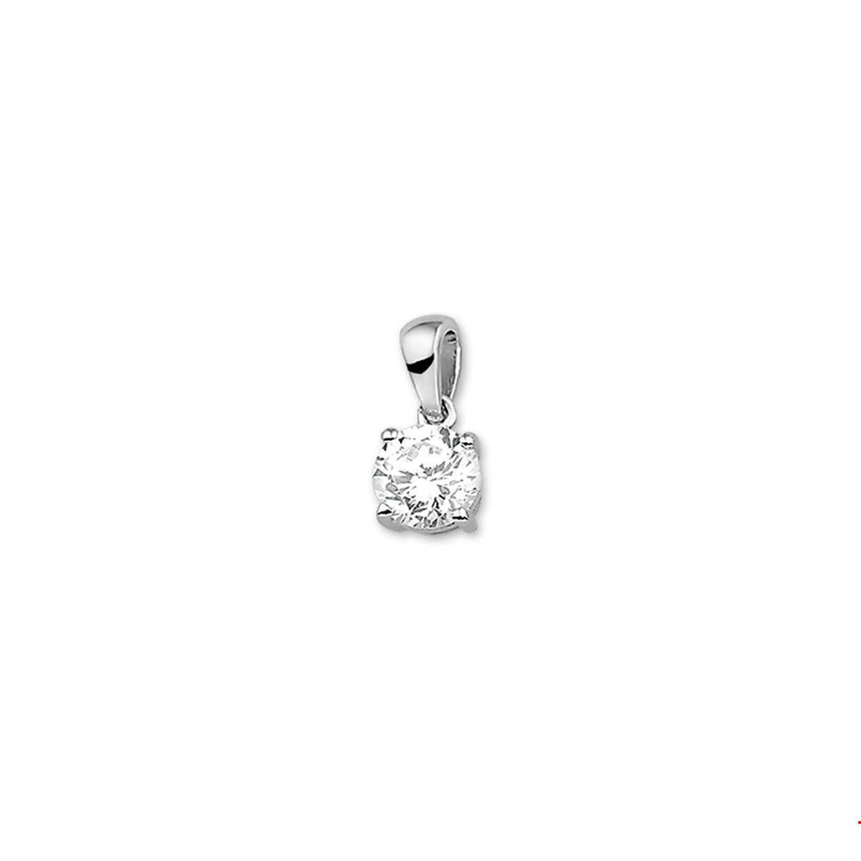 Zilver hanger zirkonia 6,5mm 
Uniekenummer serie: VR1323258
Doelgroep: dames
Zetting: kastzetting