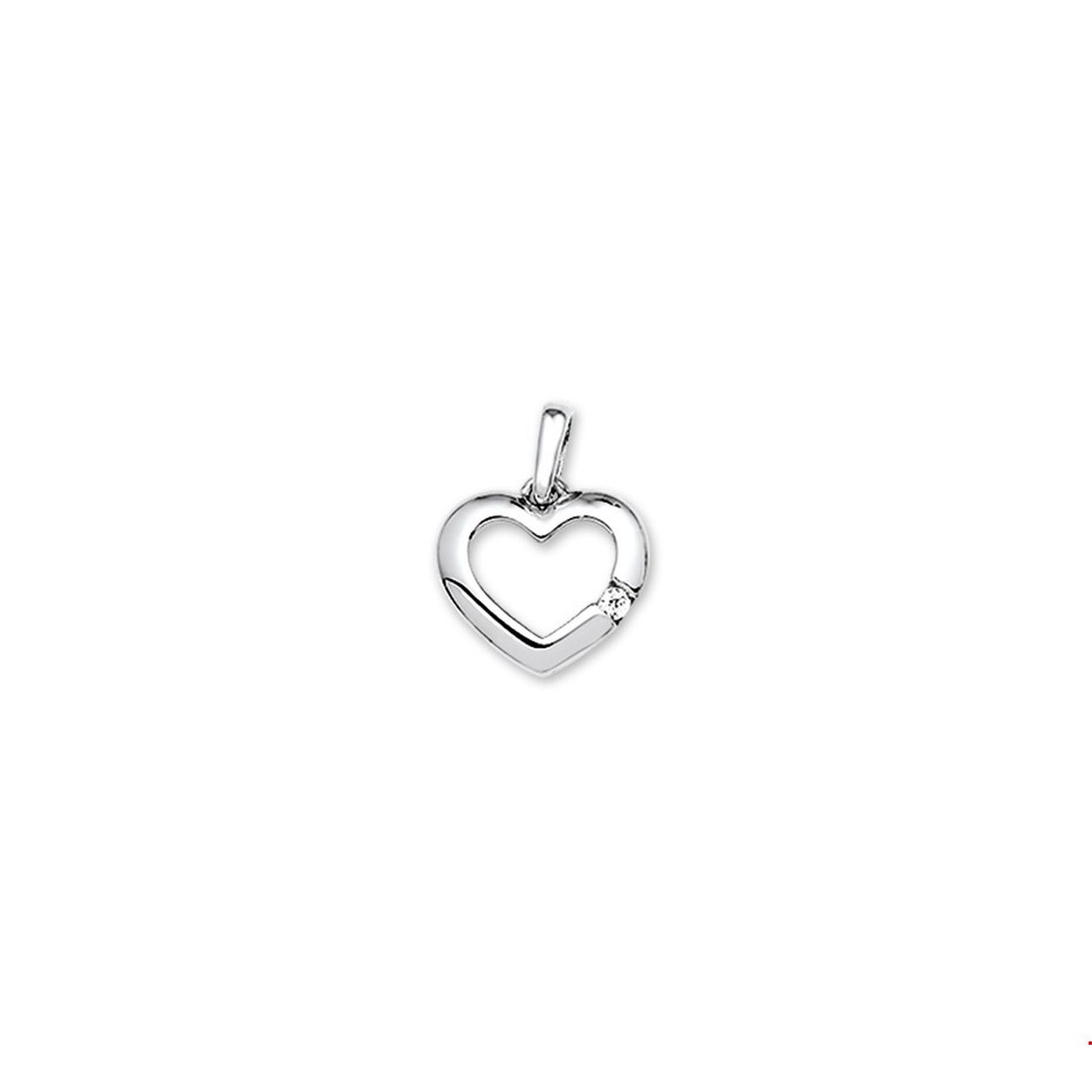 Zilver hanger hart zirkonia
Doelgroep: dames
Breedte: 11.5mm
Hoogte: 11mm
Zetting: span zetting