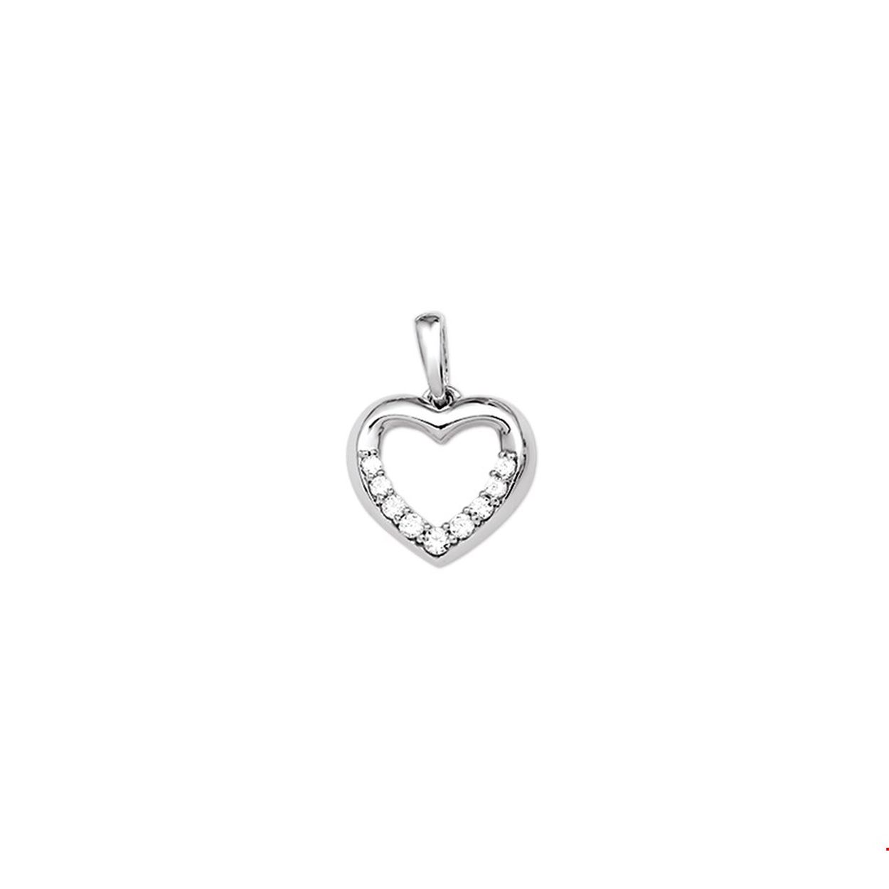 Zilver hanger hart zirkonia
Uniekenummer serie: VR1323274
Doelgroep: dames
Breedte: 12mm
Hoogte: 11.5mm
Zetting: rijzetting