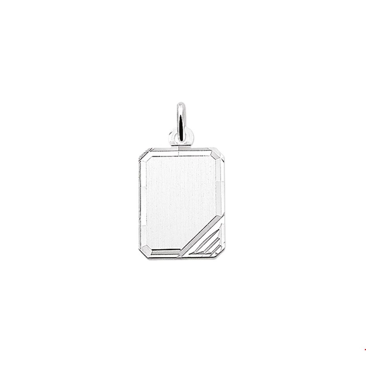 Zilver Graveerhanger gediamanteerd 18x14mm 
Uniekenummer serie: VR1322432
Doelgroep: unisex

Breedte: 14mm
Hoogte: 18mm