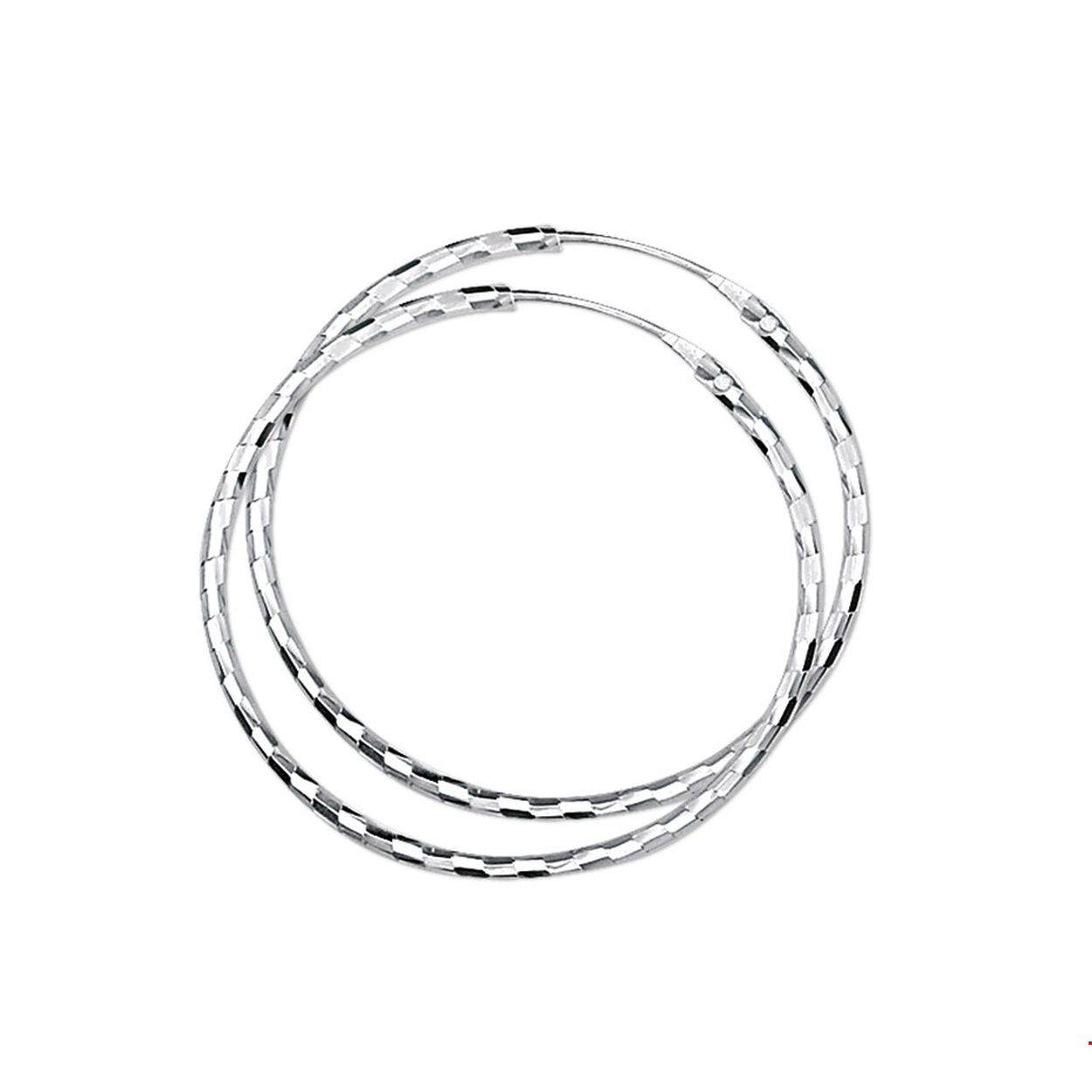 zilveren oorringen, kartel 33x1.2mm