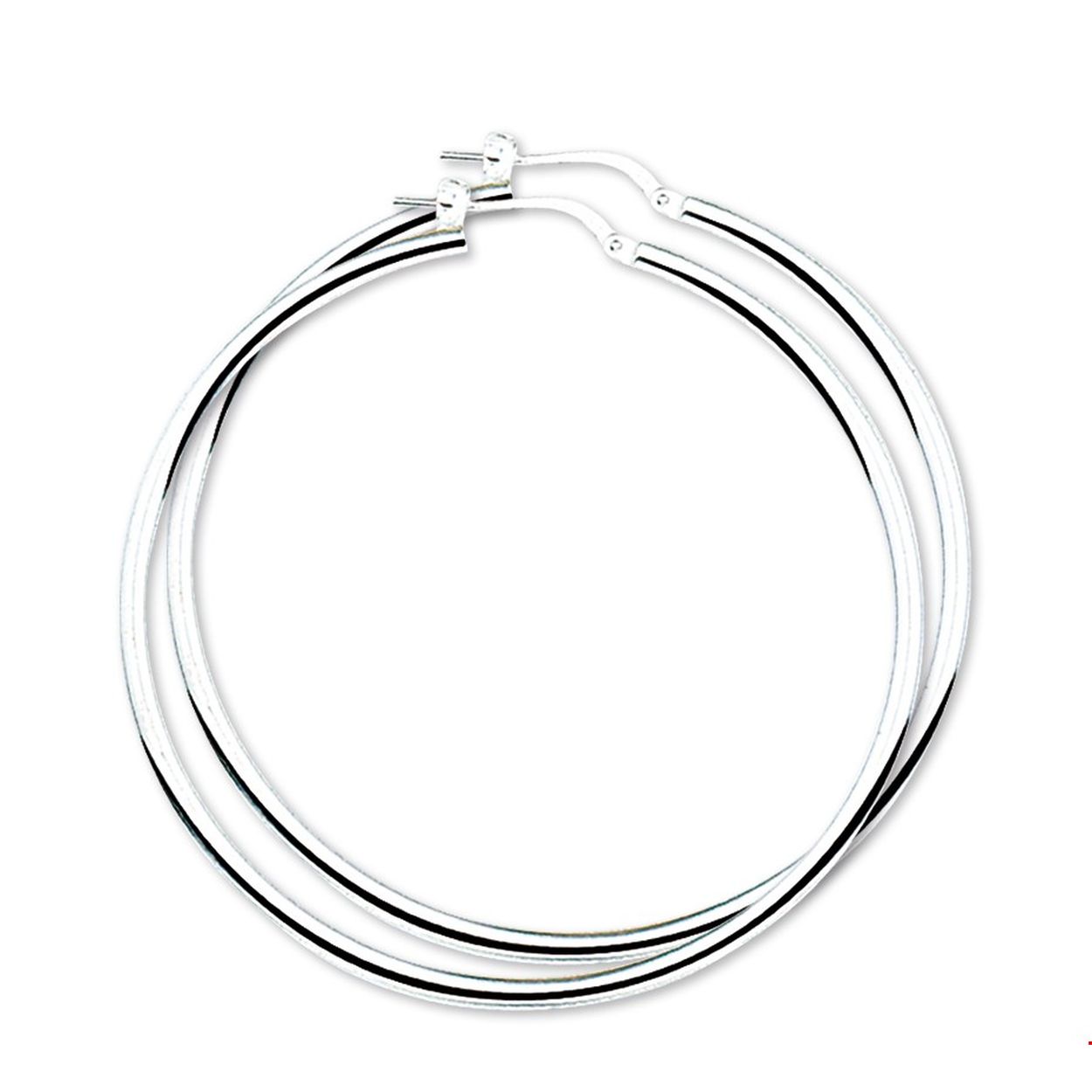 Zilveren oorringen van 2.5mm breed met een diameter van 50mm
Doelgroep: dames