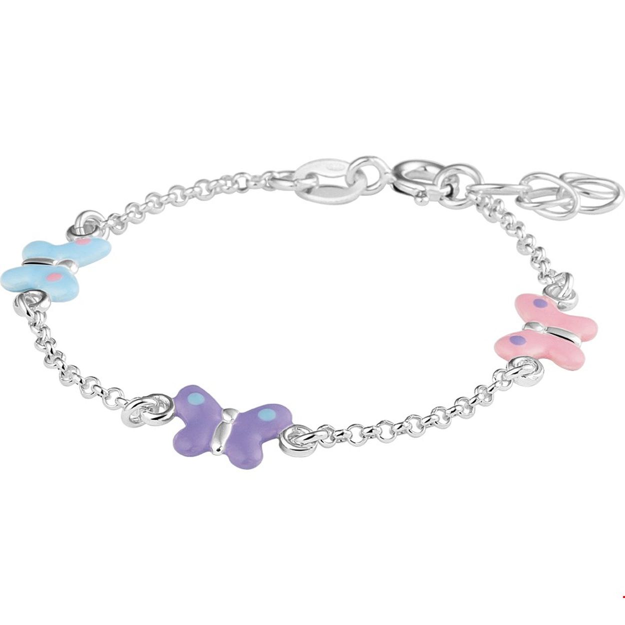 armband zilver met vlinders KA1324605