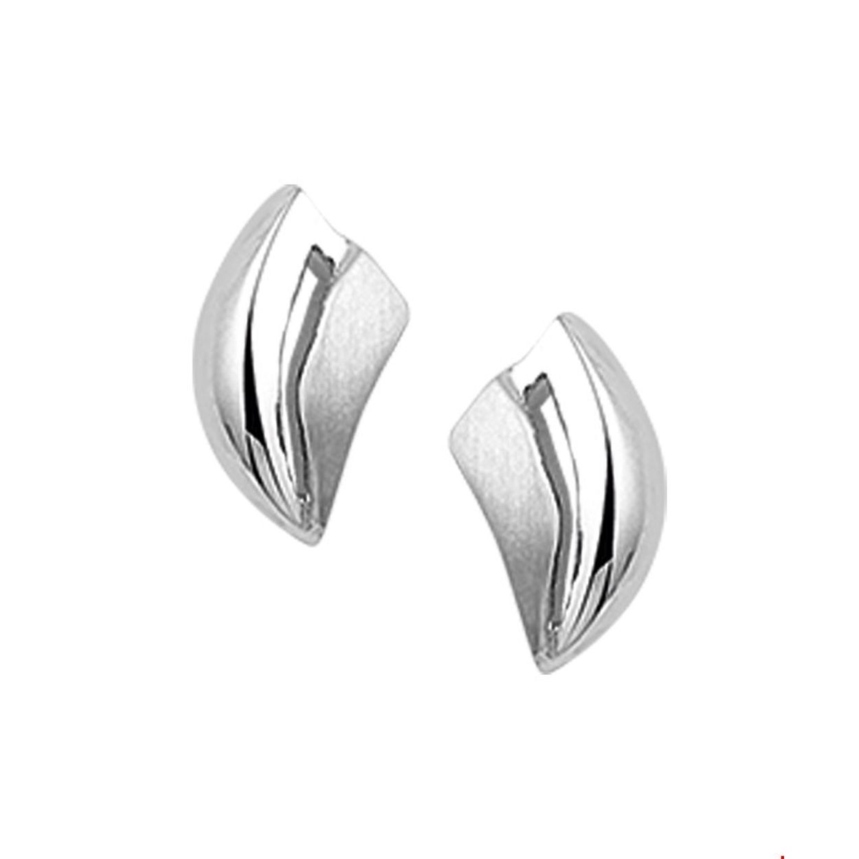 Zilver oorknoppen poli/mat
Breedte 6mm
Hoogte: 8mm