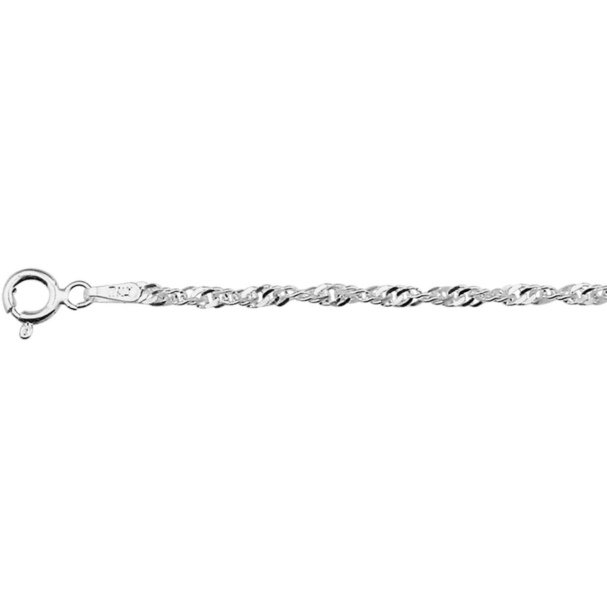 Zilver enkelbandje singapore 24cm 2,25mm
Doelgroep: dames
Breedte: 2.25mm
Langste lengte: 24cm