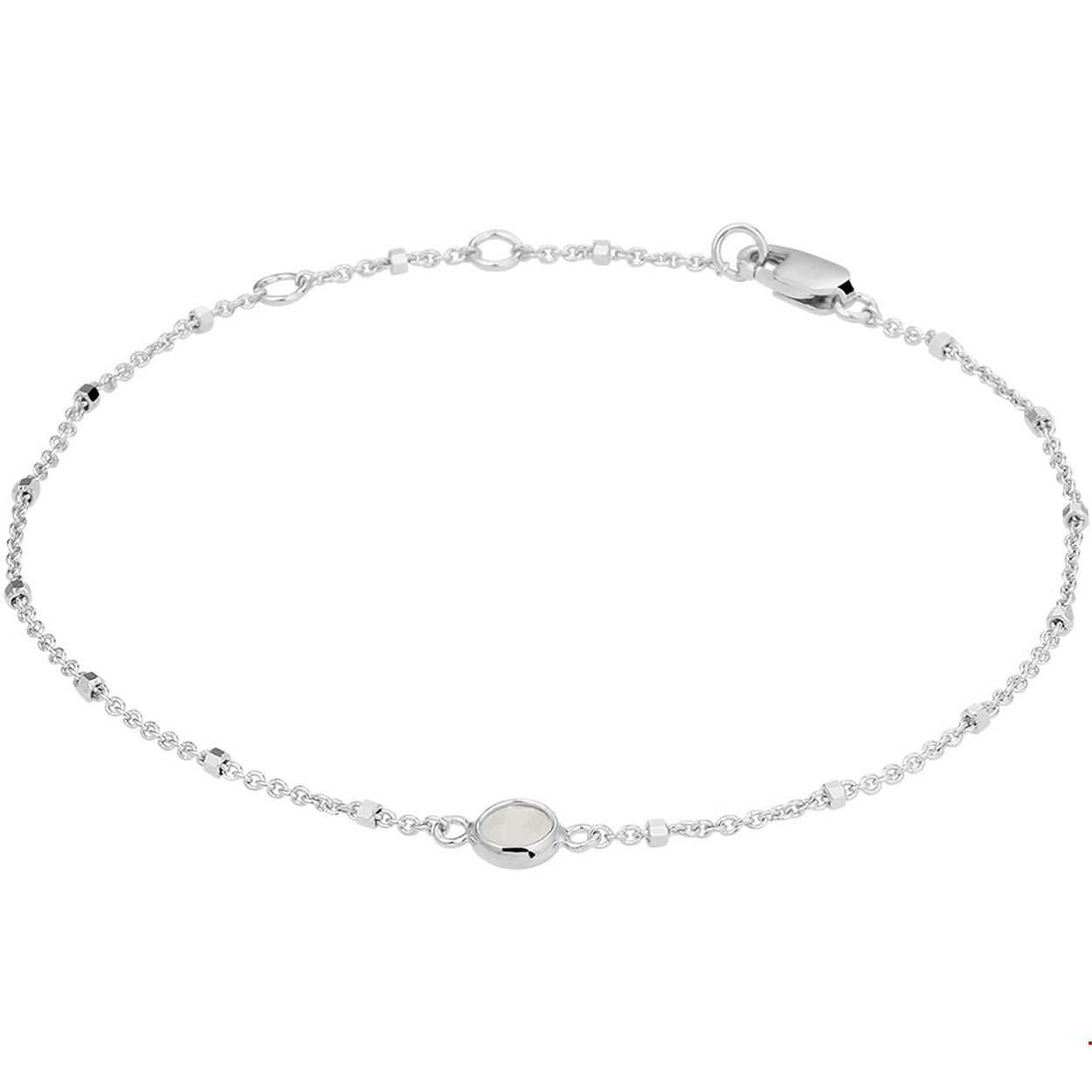 Zilveren armband met Maansteen
Kortste lengte: 16
Langste lengte: 19