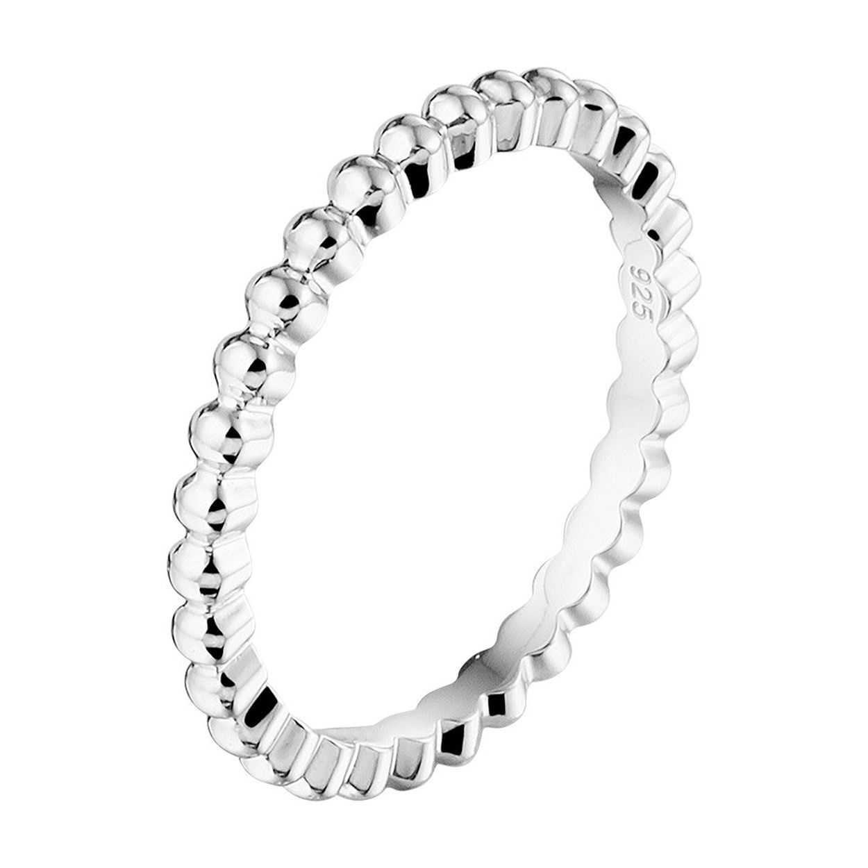 Gerhodineerd 925 zilveren aanschuifring met een breedte van 1.9mm.