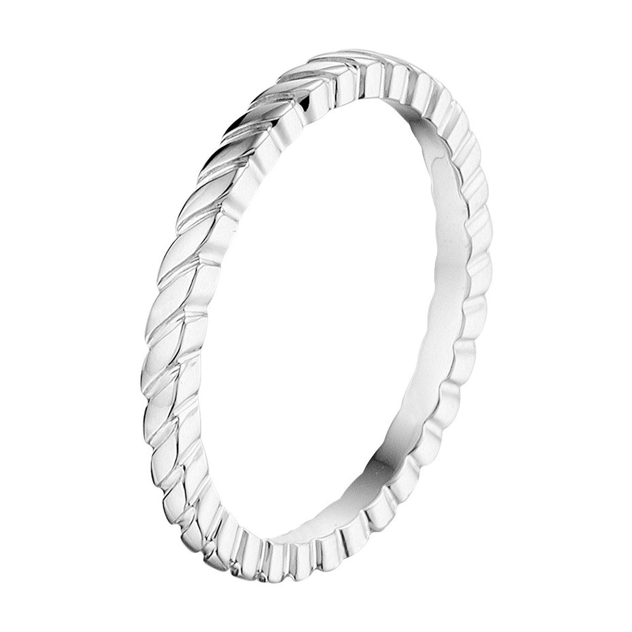Gerhodineerd 925 zilveren aanschuifring. De ring heeft een breedte van 1.8mm.