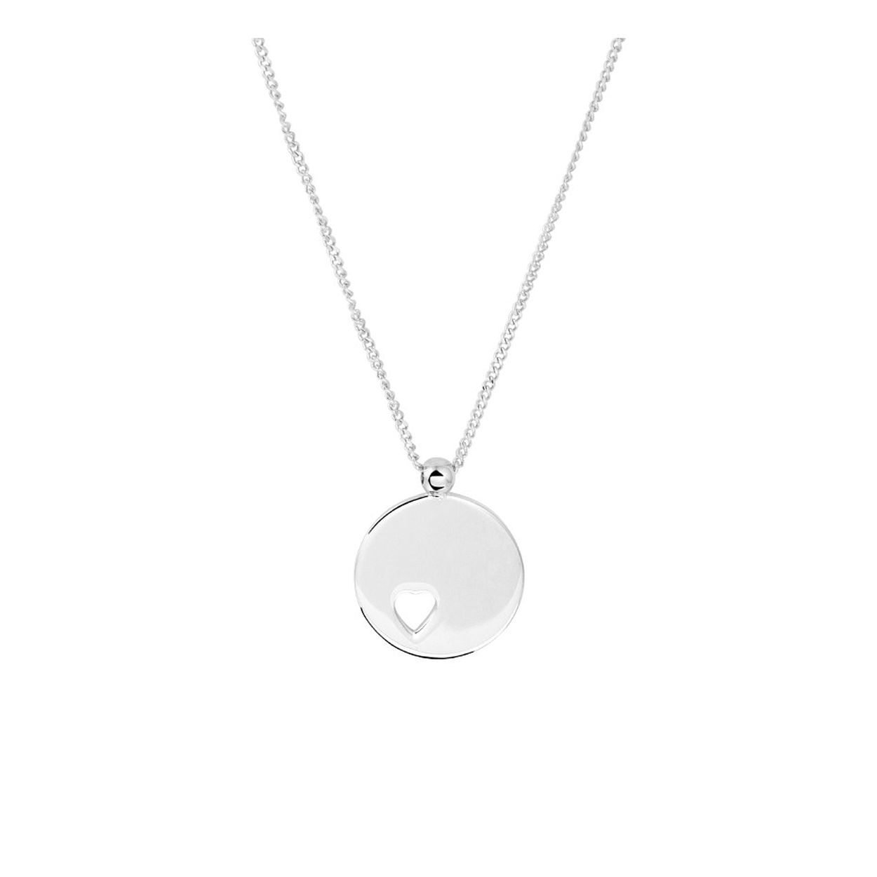 Gerhodineerd 925 zilveren gourmet collier uitgevoerd met rondje van 14.5mm en een karabijn sluiting. Het collier heeft een draaglengte van 40cm en een extensie van 5cm.
