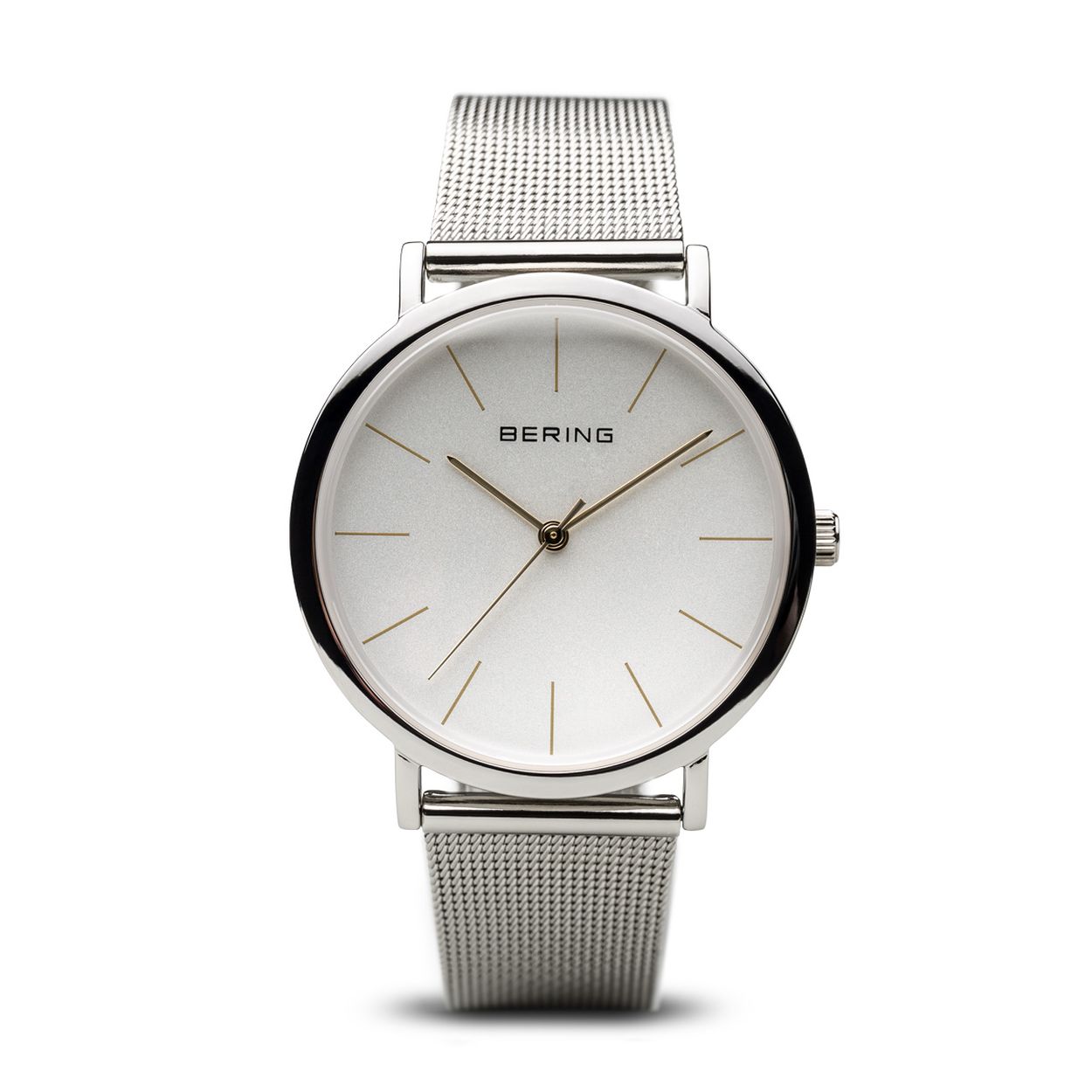 Dit Bering horloge heeft een prachtige klassieke uitstraling. Het horloge is gemaakt van edelstaal en wordt gedragen door dames.