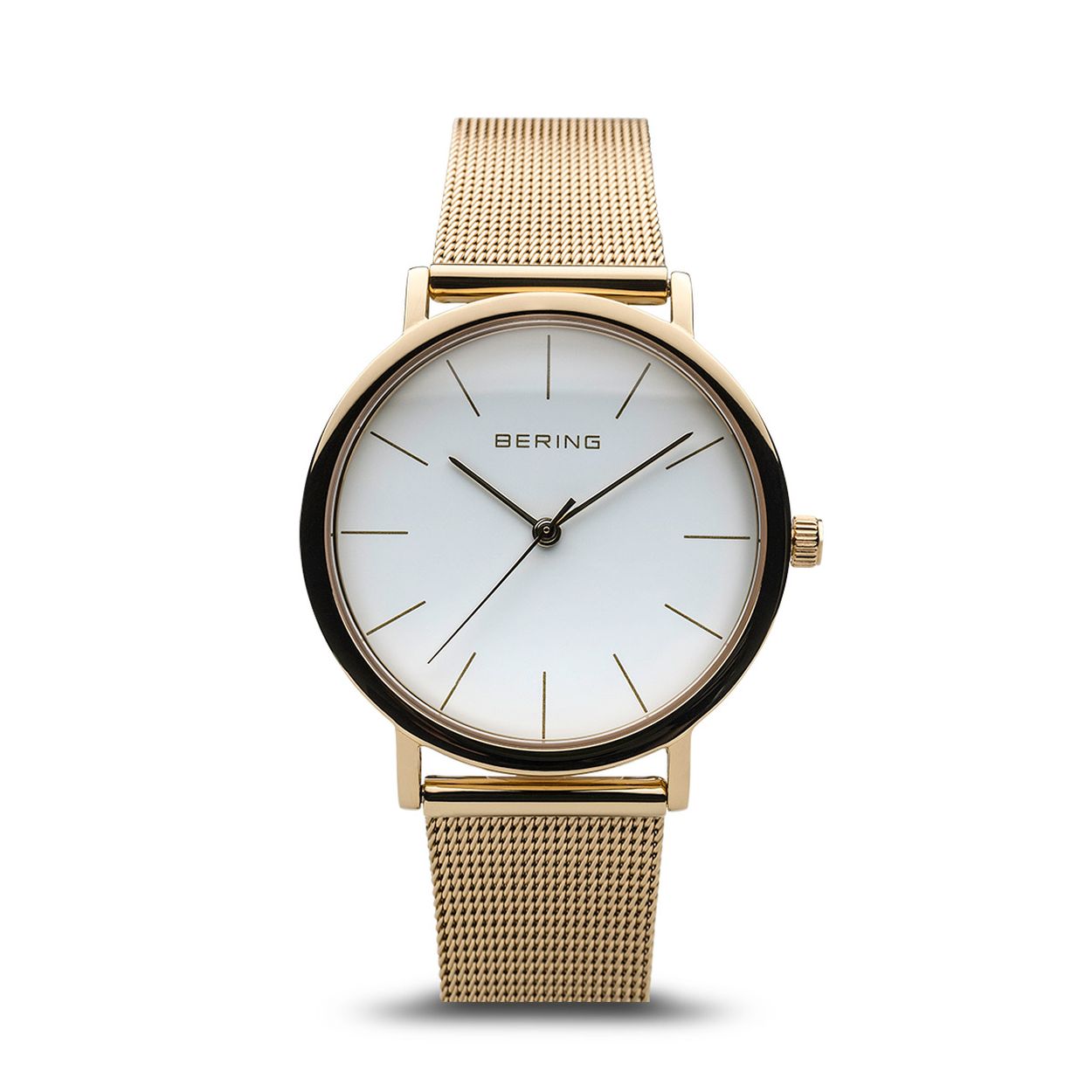 Dit Bering horloge heeft een prachtige klassieke uitstraling. Het horloge is gemaakt van edelstaal en wordt gedragen door dames.