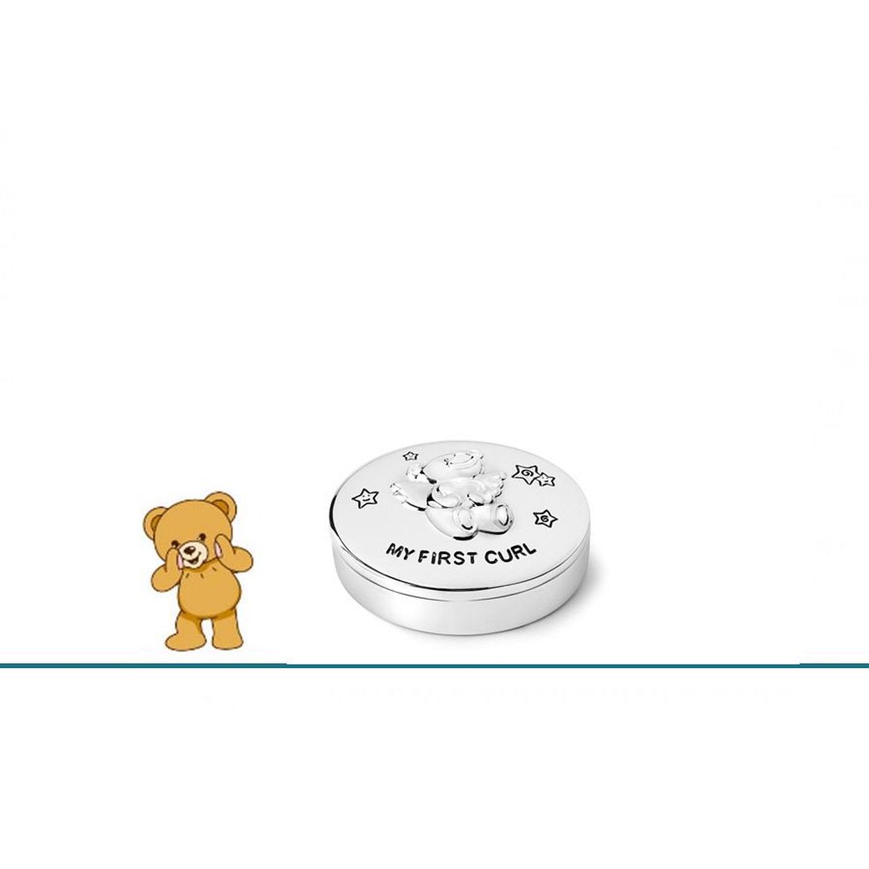 Geboortecadeau - Haarlokdoosje - Verzilverd - Twinkle